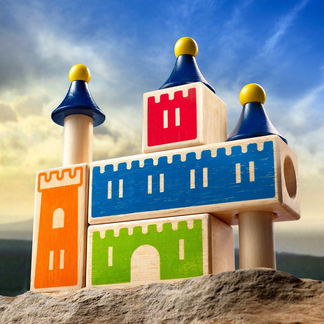 SmartGames SmartGames Castle Logix Wooden Cognitive Skill-Building Puzzle Game featuring 48 Playful Challenges for Ages 3+
