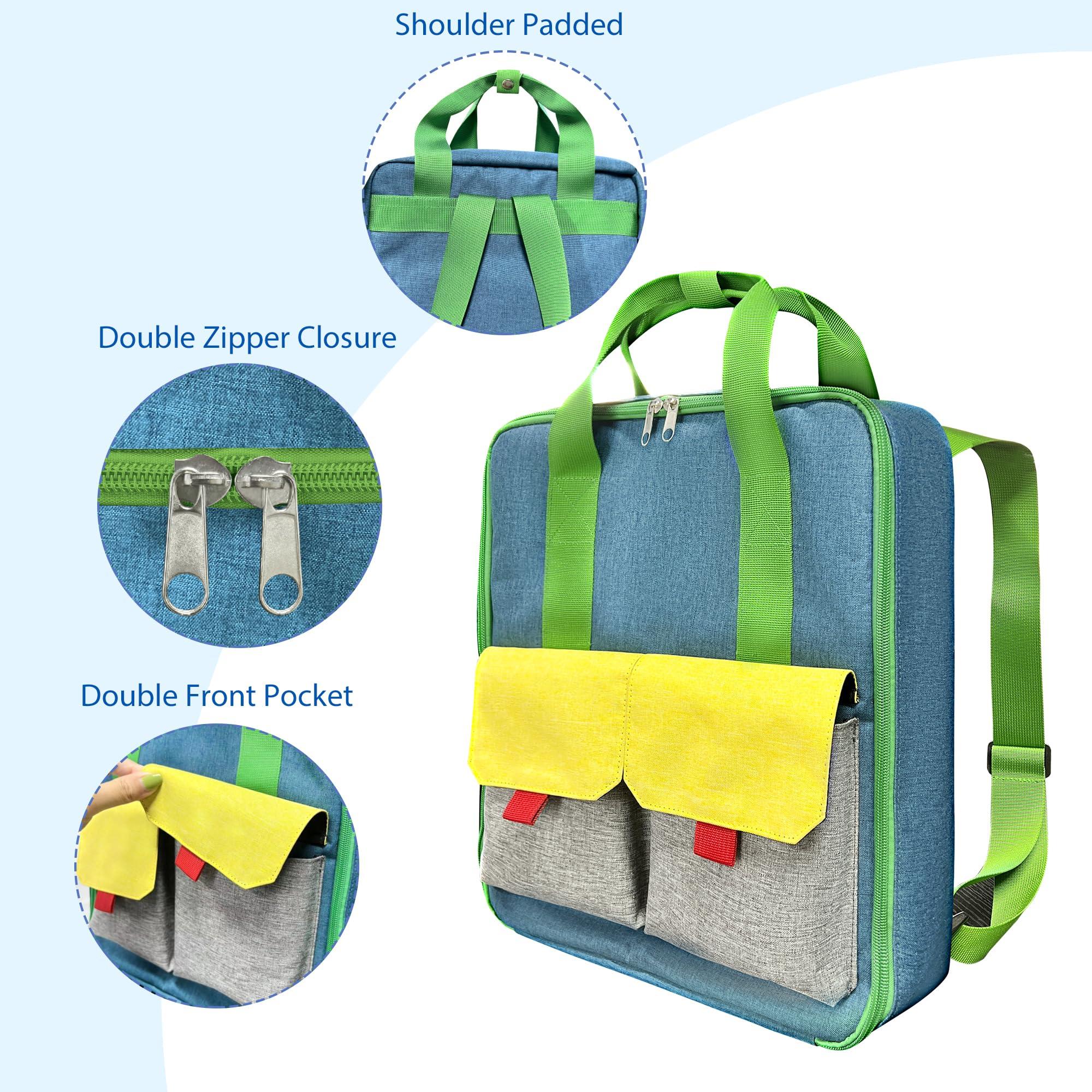 KISLANE KISLANE Ultimate Toy Cars Storage, Versatile Dual Compartment Toy Cars Case with 4 Storage Pages, Holds 108 Cars - Perfect Toy Cars Carrying Case and Matchbox Cars Storage Case(Bag Only,Blue)