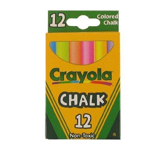 Crayola Crayola Non-Toxic White Chalk(12 ct box)and Colored Chalk(12 ct box) Bundle