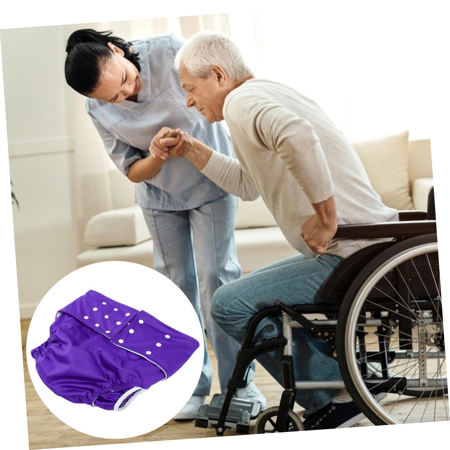 COLLBATH COLLBATH 1pc Breathable Adult Nappy Waterproof Design Reusable Washable Diaper for Women