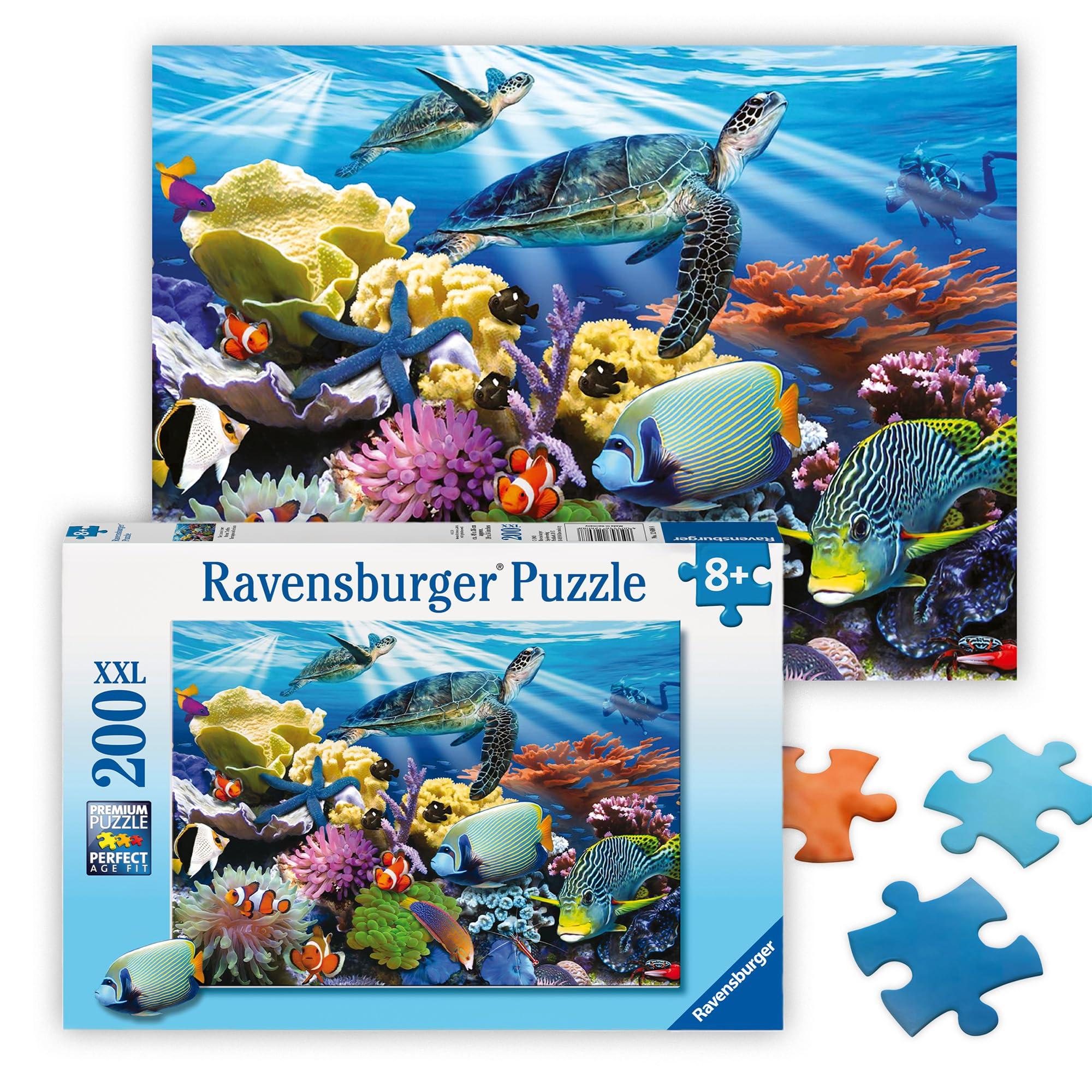 Ravensburger Ravensburger Ocean Turtles - 200 Piece Jigsaw Puzzle for Kids | Unique, Perfectly Fitting Pieces | Enhances Creativity and Concentration | Ideal Gift for Holidays and Birthdays