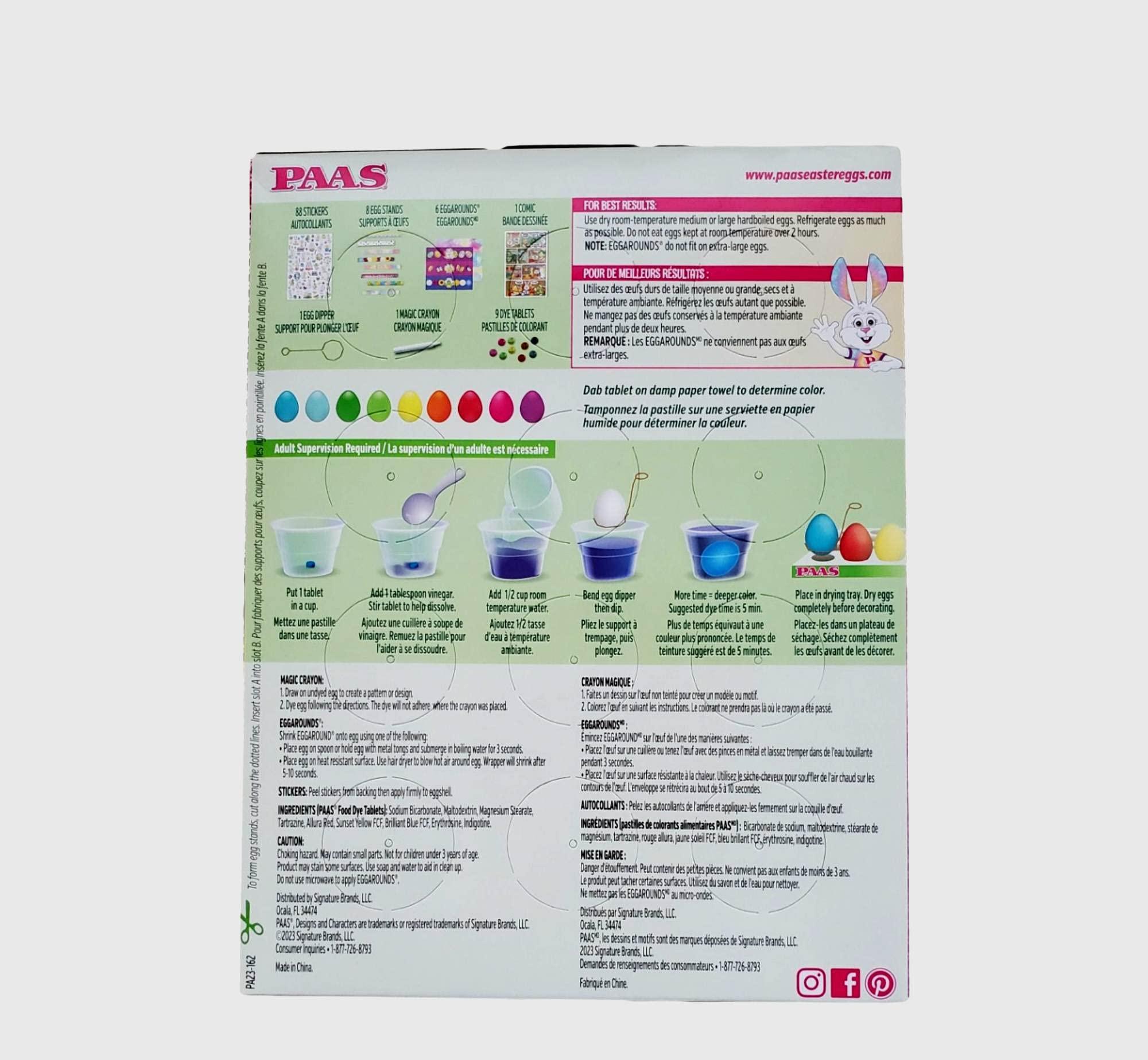 PAAS Paas Easter Egg Decorating Kit Variety Pack. Pack of 4. (Decorating Kits Will Vary)