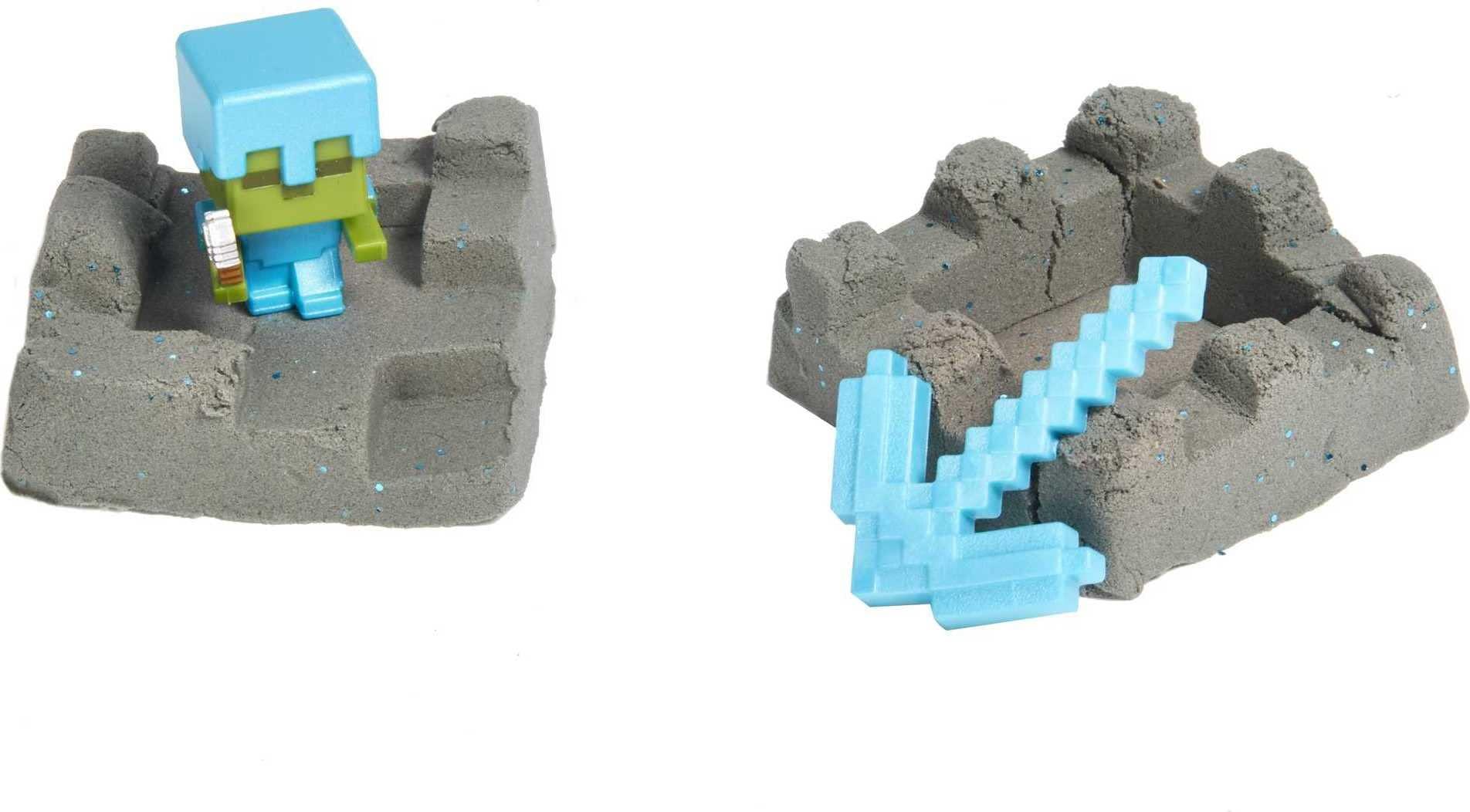 Mattel Mattel Minecraft Mini Mining Set, Elementals # 2, with Moldable Sand for Added Creativity, Environment Accessory and Mini Figure, Creative, Hands-on Biome Build Toy, Gift for Fans