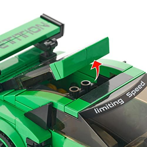 Block Builder Block Builder Porsche 911 Racing Car Building Block Set (358 Pieces). Racing Car Building Blocks for Kids and Adults