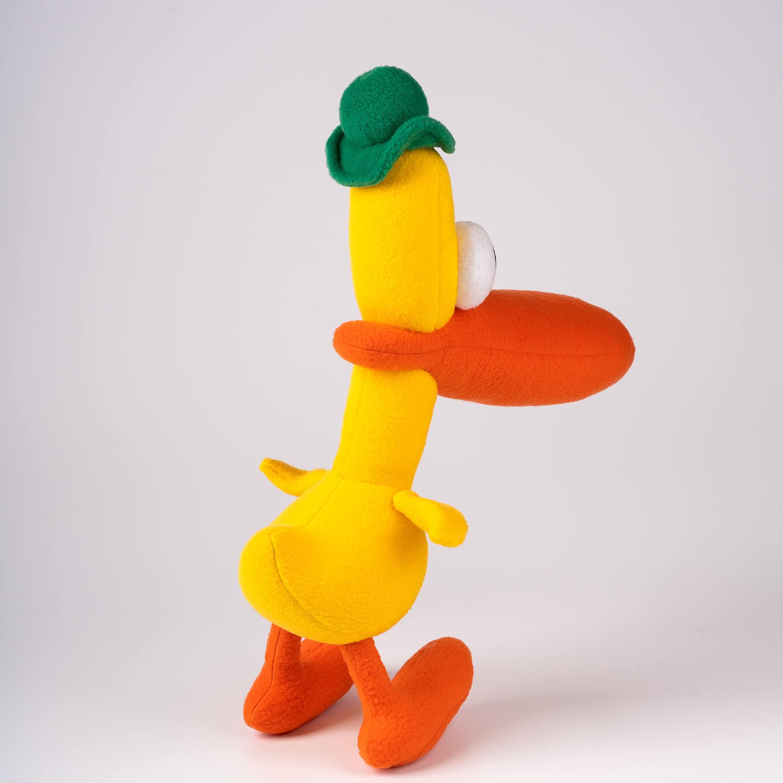 MONSTOY Pato Duck Plush Handmade Yellow Duck Soft Toy 16.5"