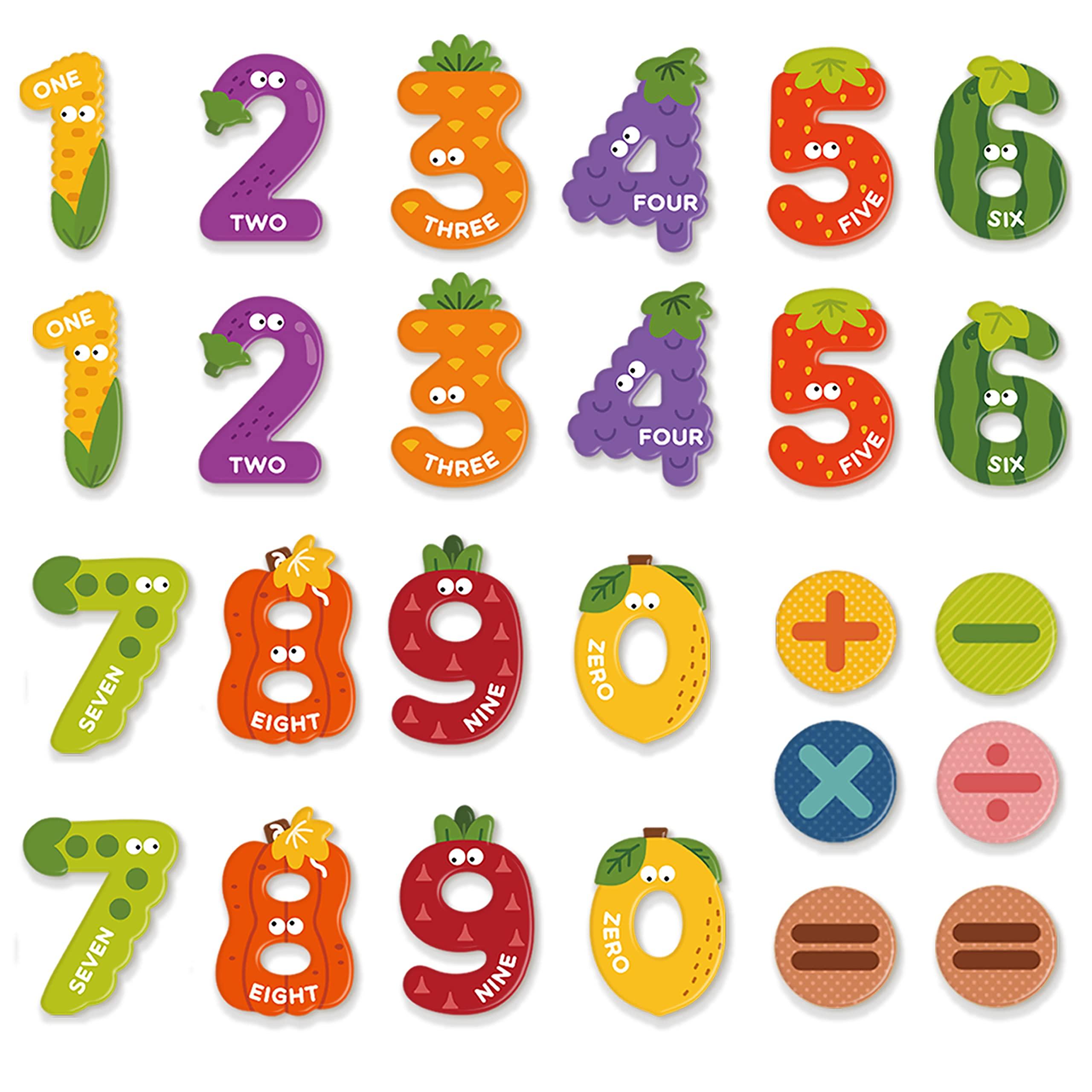 MiDeer Mideer Magnetic Letters Numbers, Preschool Learning & Educational Toys for 3 Year Old, Jumbo Fridge Alphabet Magnets for Kids, ABC Magnets Refrigerator Magnets Toys for Toddlers