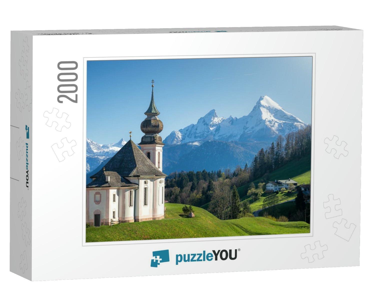 puzzleYOU Classic Panoramic View of Scenic Snow-Capped Watzmann Mou... Jigsaw Puzzle Jigsaw Puzzle with 2000 Pieces