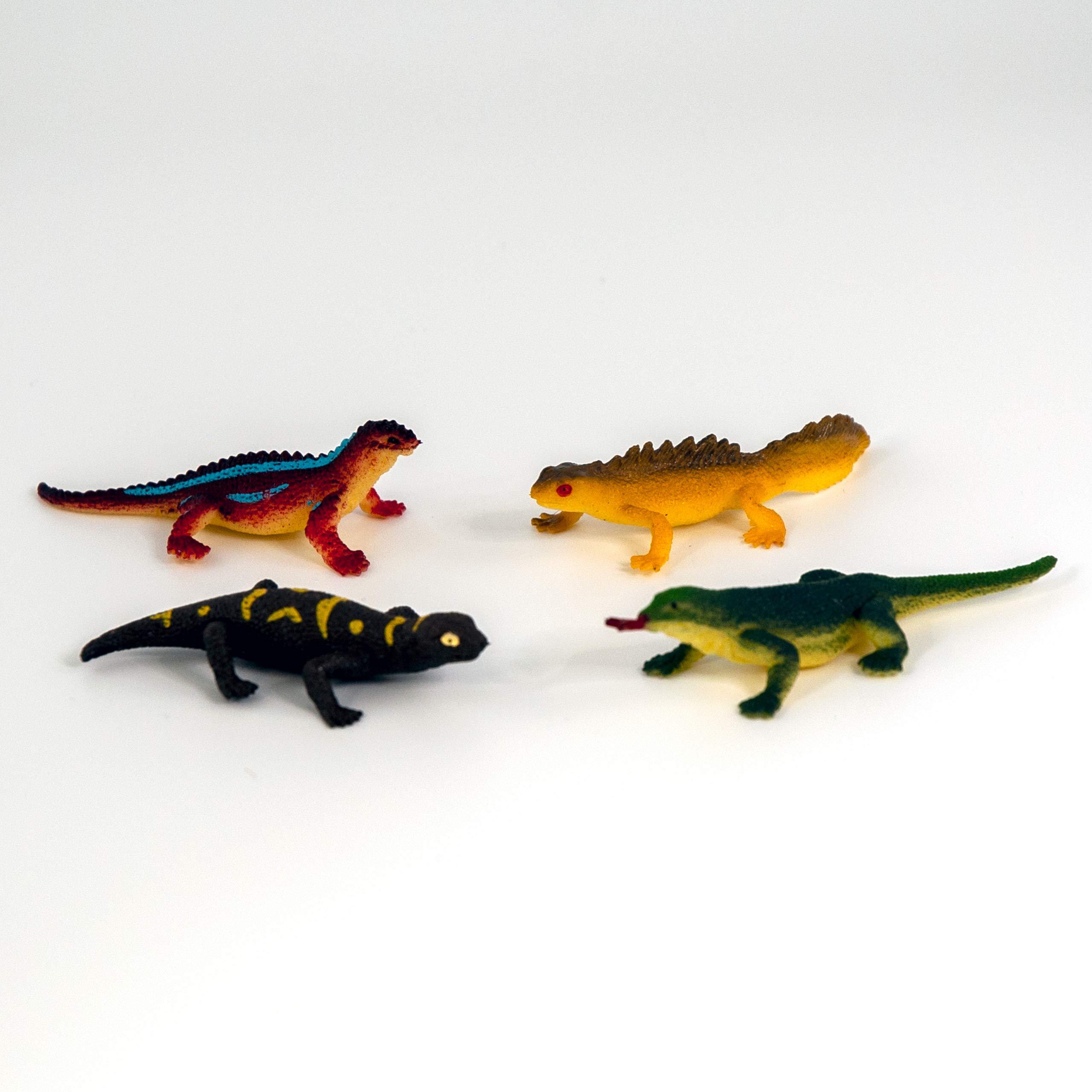 Cubitube Cubitube - Shark from Deluxebase. 11 Piece Small Shark Figurines and Play Accessories Collection. Reusable Plastic Storage Tube of Ocean Mini replicas.