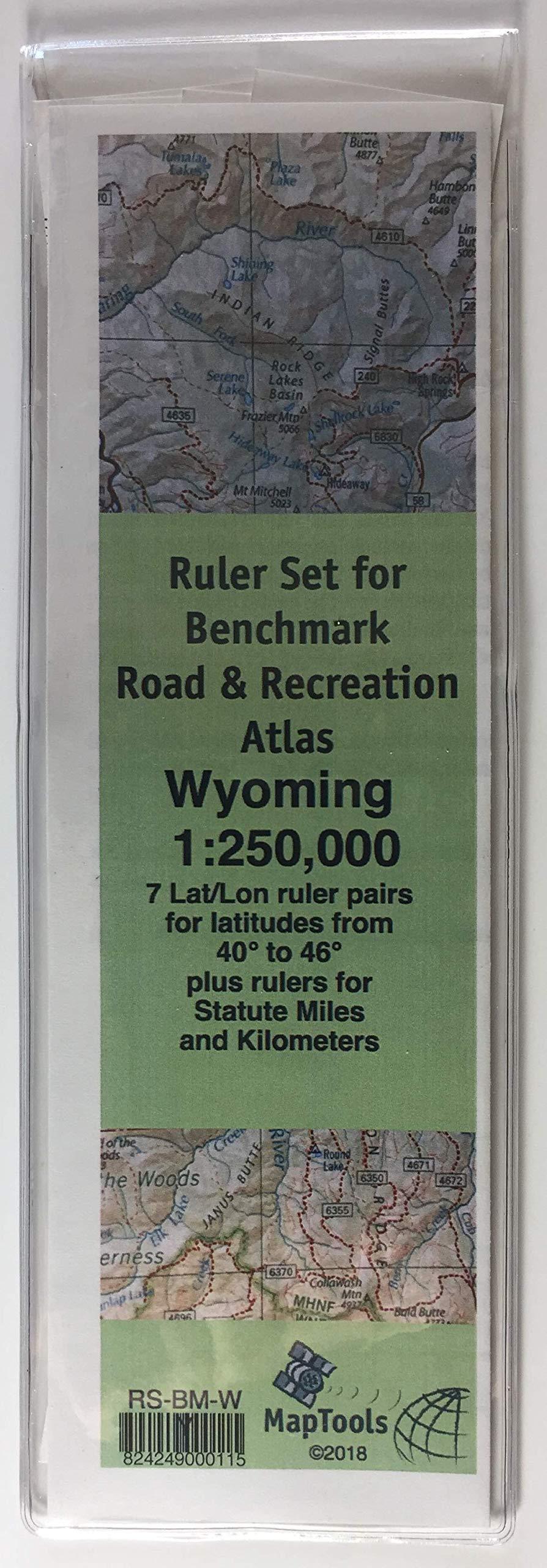 MapTools MapTools Ruler Set for Delorme Atlas & Gazetteer-Wyoming 1:225,000