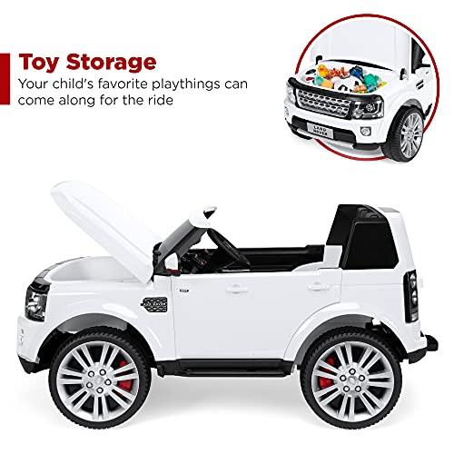 Best Choice Products Best Choice Products 12V 3.7 MPH 2-Seater Licensed Land Rover Ride On Car Toy w/Parent Remote Control, MP3 Player - White