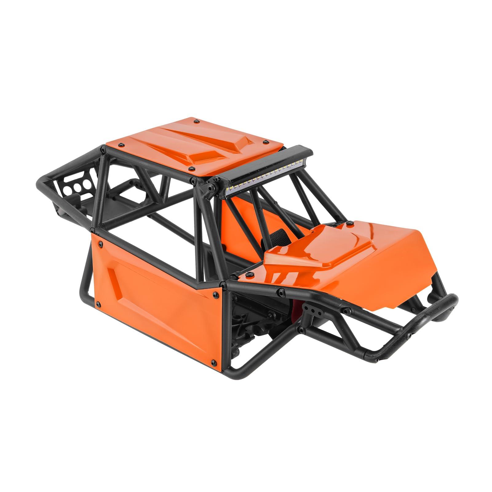 INJORA INJORA Nylon Rock Buggy Roll Cage Body Shell Chassis Kit for SCX10 II 90046 UTB10 1/10 RC Crawler Upgrade Parts (Orange)