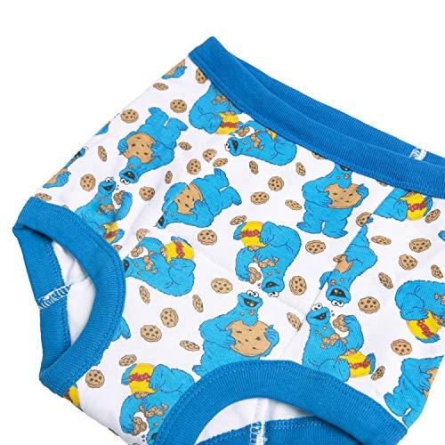 Sesame Street Sesame Street Unisex Baby With Elmo, Cookie Monster And Big Bird Includes Stickers Success Chart Sizes 18m, 2t, 3t, 4t Potty Training Pants Multipack, 7-pack Training Pant_a, 3T US
