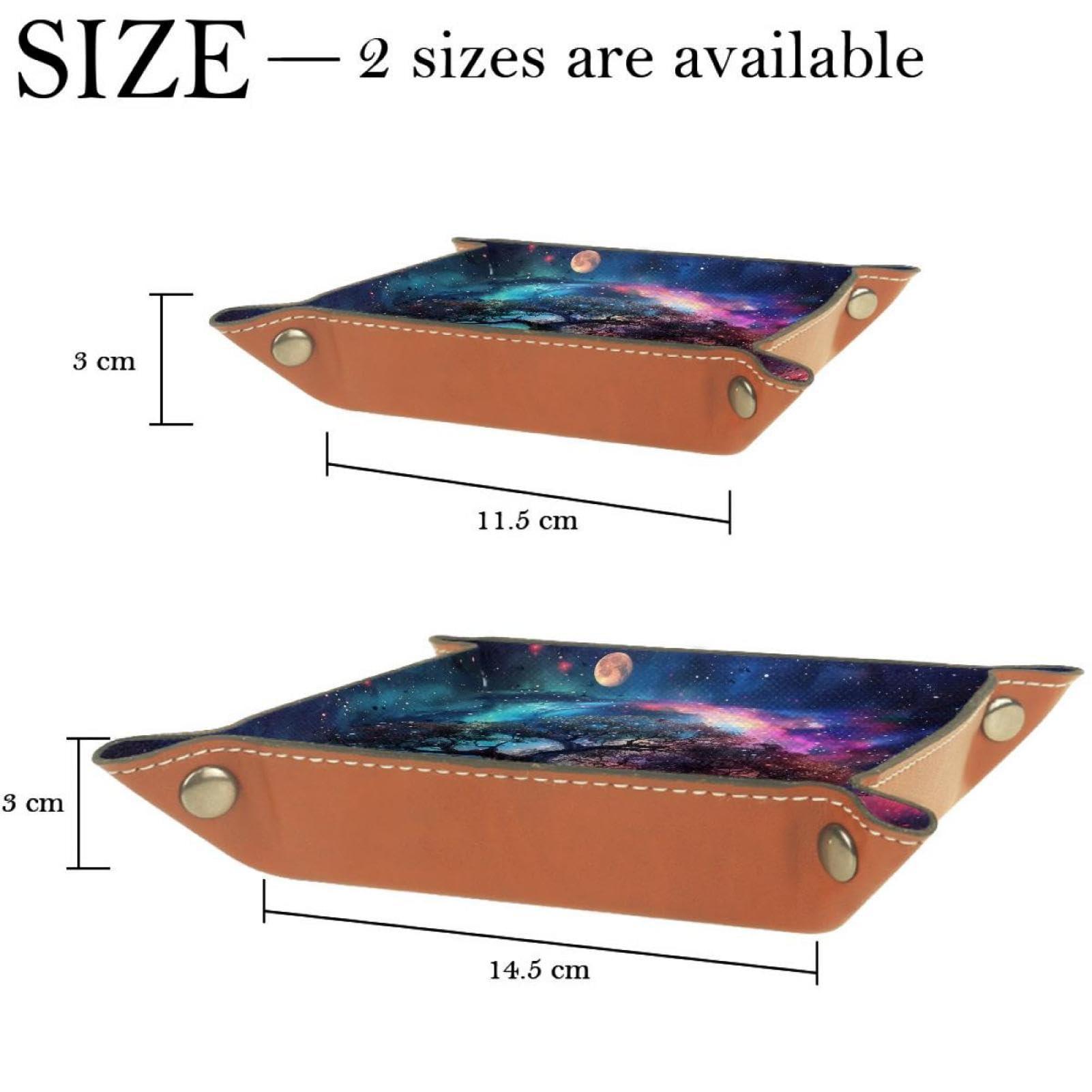 NEWzone Galaxy Tree Dice Tray Dice Rolling Tray Folding Dice Holder for Dice Games, Like RPG, DND and Other Table Games