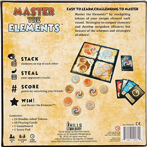 Squirrel Products Master The Elements Novelty Board Game of Strategy and Chance - Perfect Family Friendly Game for Adults, Teens & Kids Ages 8 Years and Older, 2 to 6 Players Compete to Outwit Their Opponents