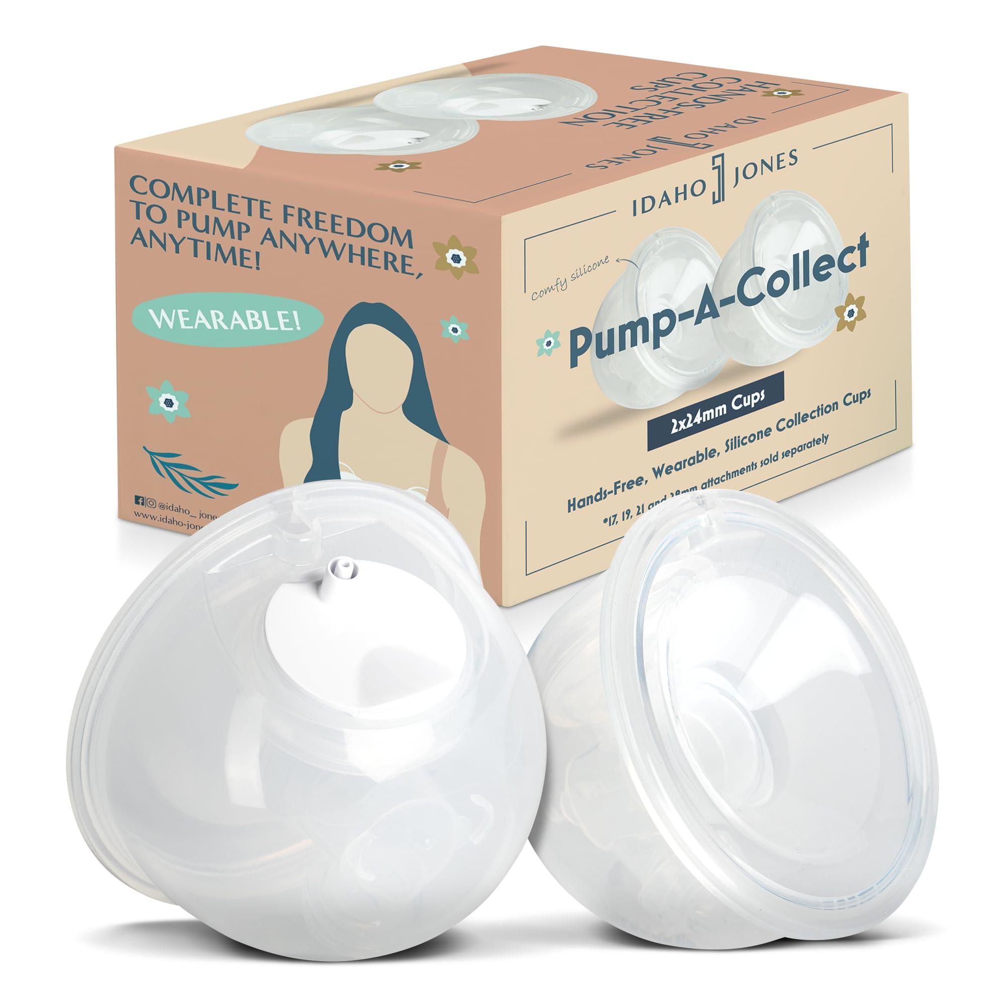 IDAHO JONES Idaho Jones Breast Milk Collection Cups & Replacement Parts Bundle - Ultimate Pumping Convenience for Nursing Moms