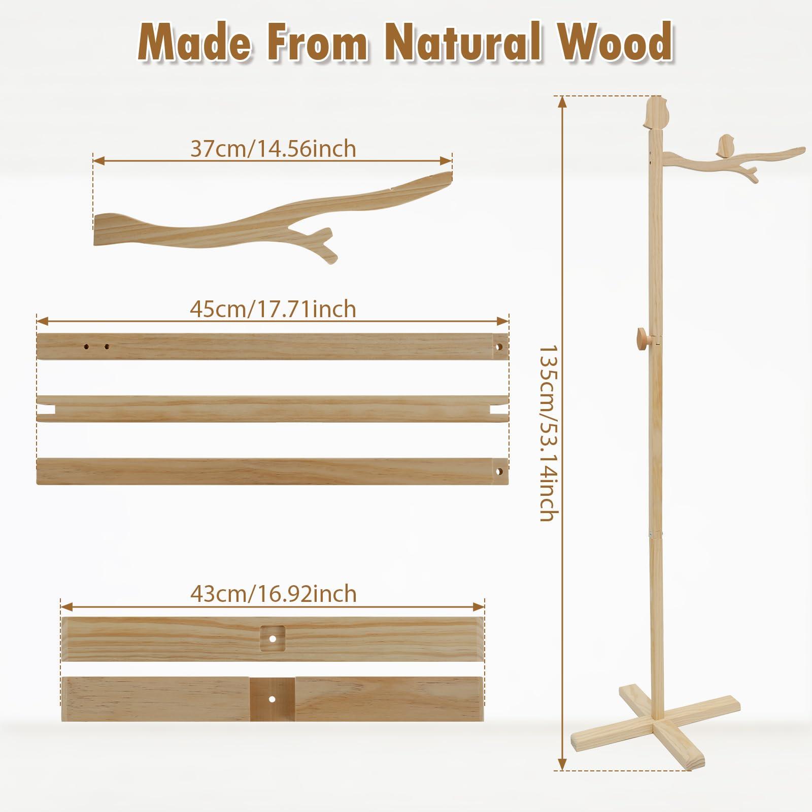 STUIPIUL STUIPIUL Baby Crib Mobile Arm Crib Mobile Holder with/Without Mosquito Net Floor Standing Baby Mobile Holder Arm Nursery Baby Mobile Hanger Easy Installation for Crib Baby Bed Nursery(A)