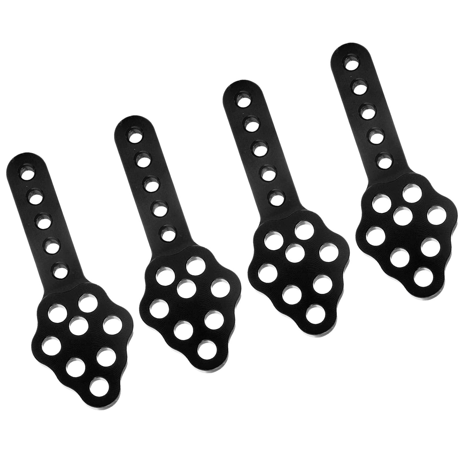 FriHobby Aluminum Shock Mount Lift Kit Set for 1/10 Axial SCX10 SCX10 II 90046 D90 D110 RC Crawler Car Upgrades Replacement (Black)