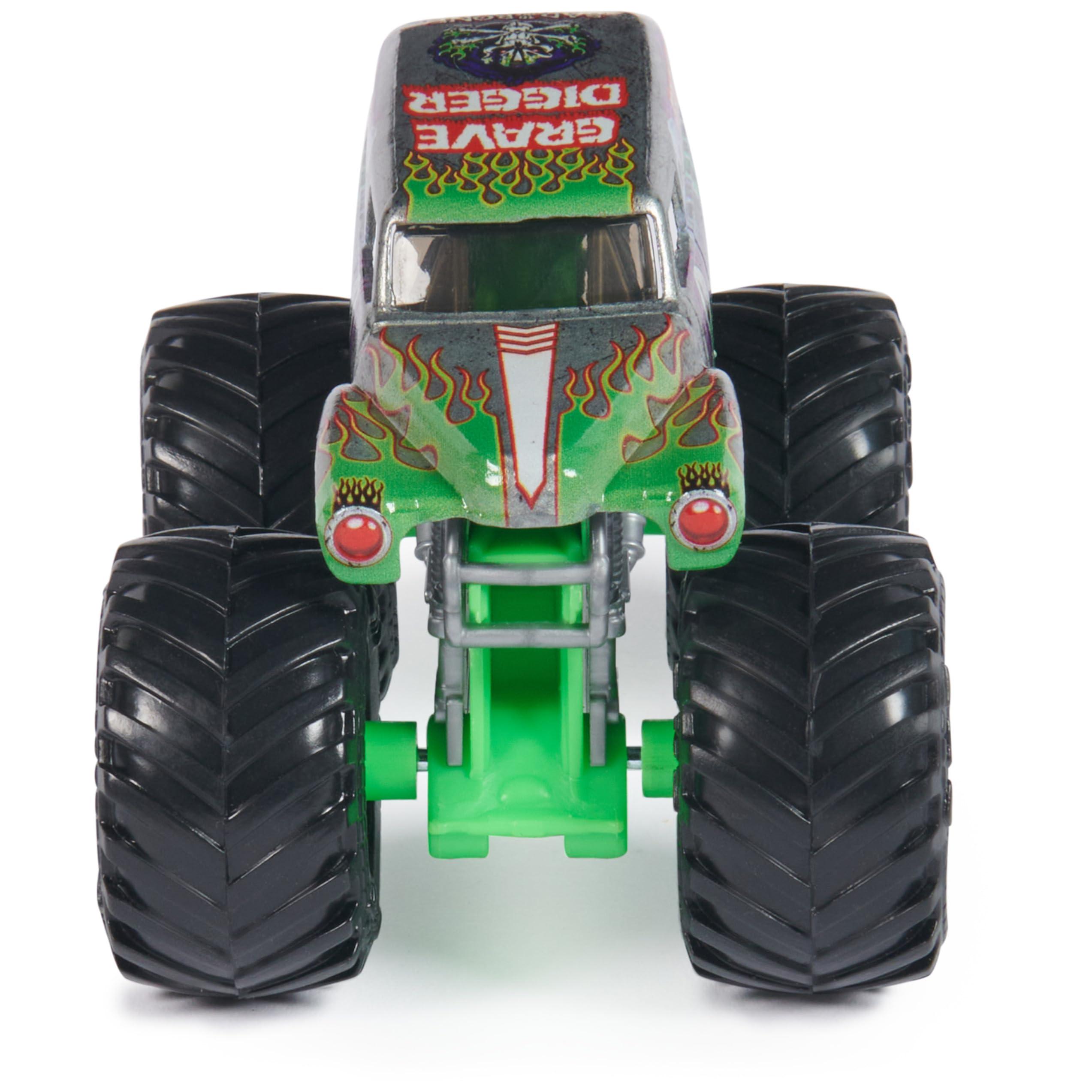 Monster Jam Monster Jam, Official Grave Digger Monster Truck, Die-Cast Vehicle, 1:64 Scale, Kids Toys for Boys Ages 3 and up