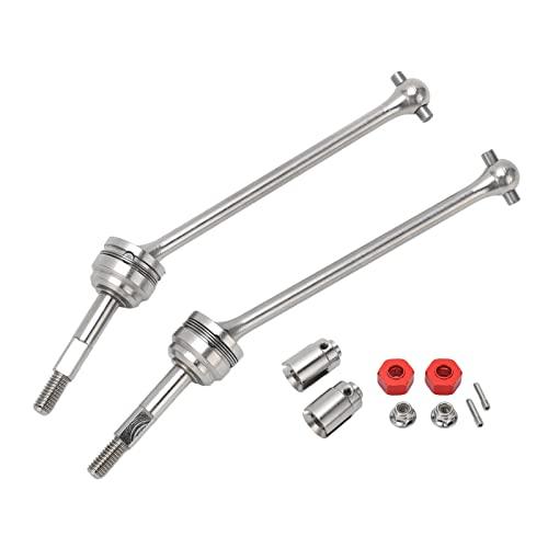 OUKENS OUKENS Rear CVD Driveshaft, Steel Aluminum Alloy Transmission Axle Joint Replacement RC Rear Drive Shafts Spare Parts for 1/10 RC Car RC Trucks RC Car Model