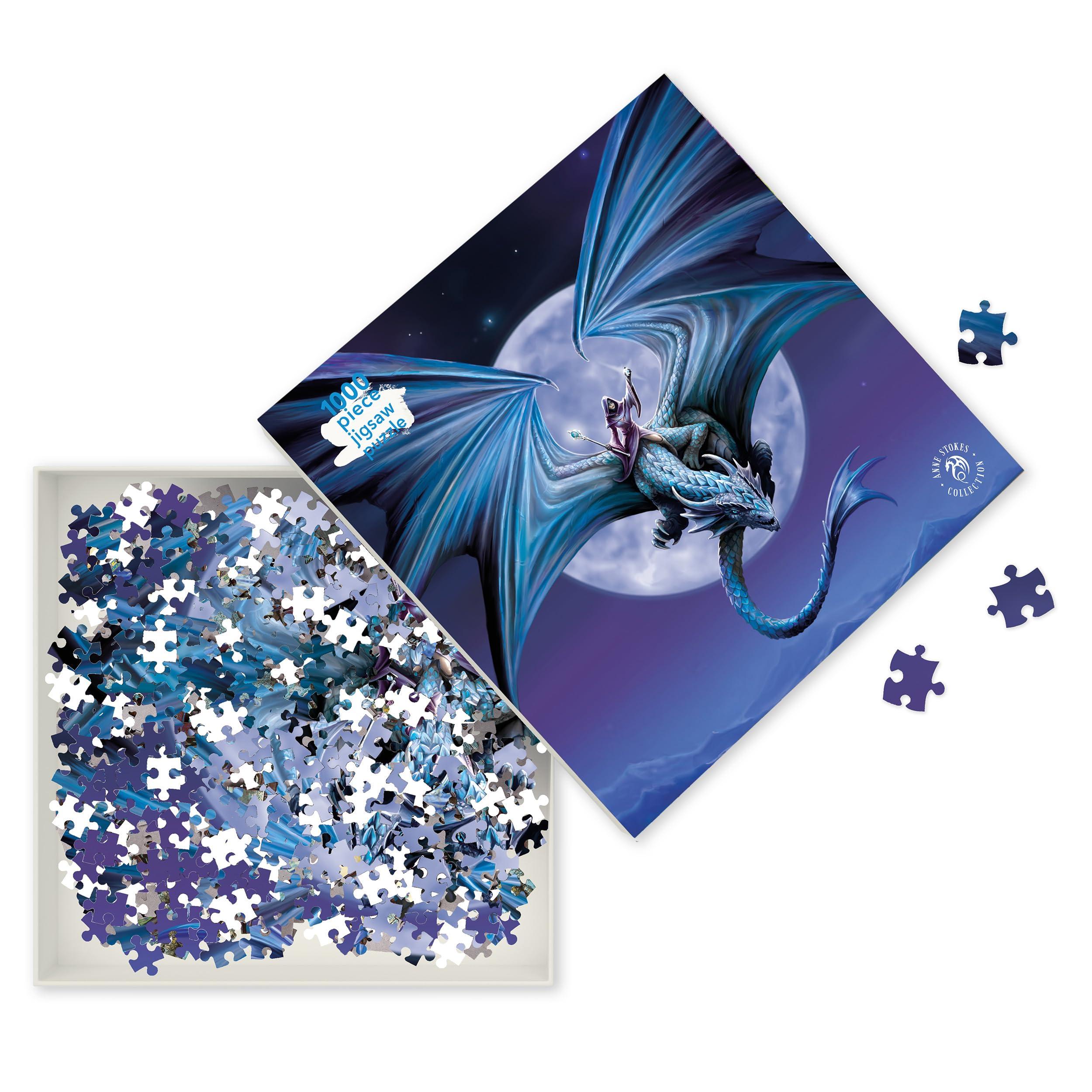 Flame Tree Gift Adult Jigsaw Puzzle Anne Stokes: Moonstone: 1000-Piece Jigsaw Puzzles