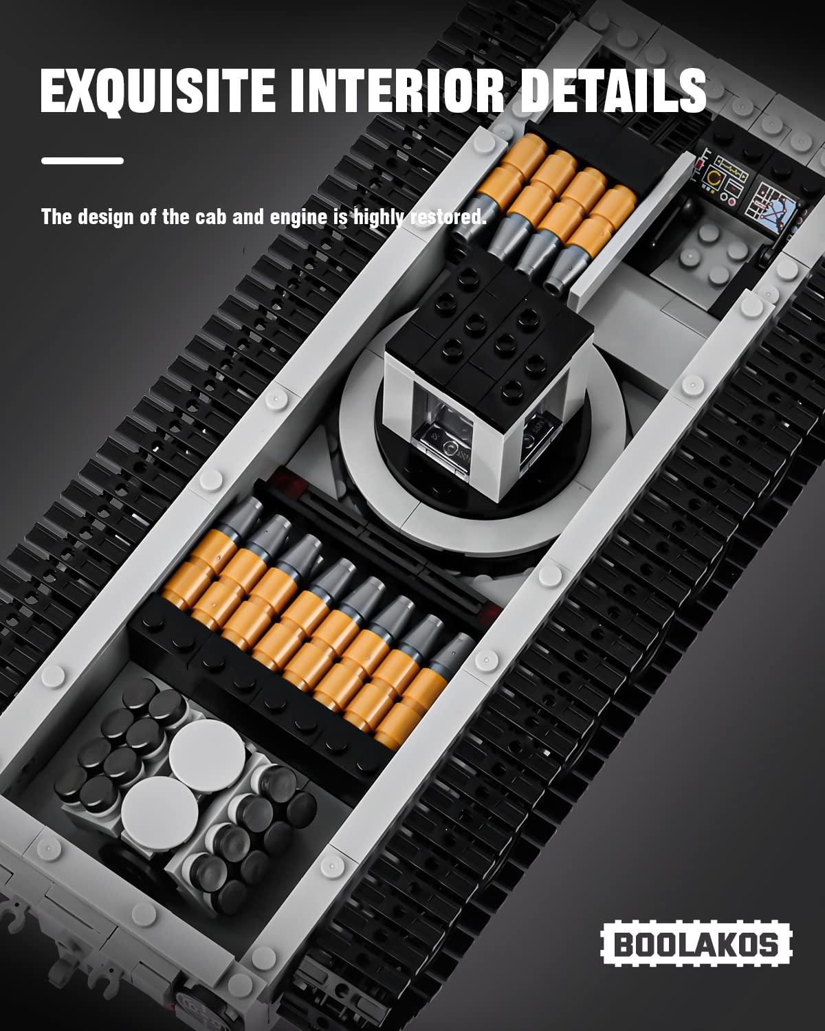 BOOLAKOS BOOLAKOS Leopard II A7 Main Battle Tank Building Block, Military Tank Building Toy Set to Display, Collectible WW2 Army Tank Model for Adults (1,498 Pieces)