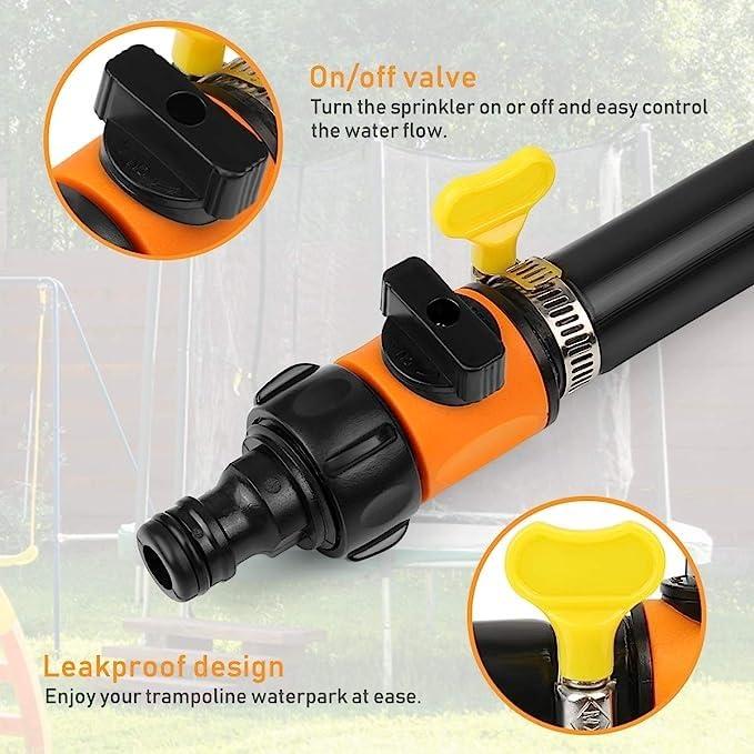 HEPYLAIFU HEPYLAIFU Trampoline Sprinkler Trampoline Accessories Waterpark Hose Sprinkler for Kids Water Play, Games in Yards (Color : B, Size : 2_15M)