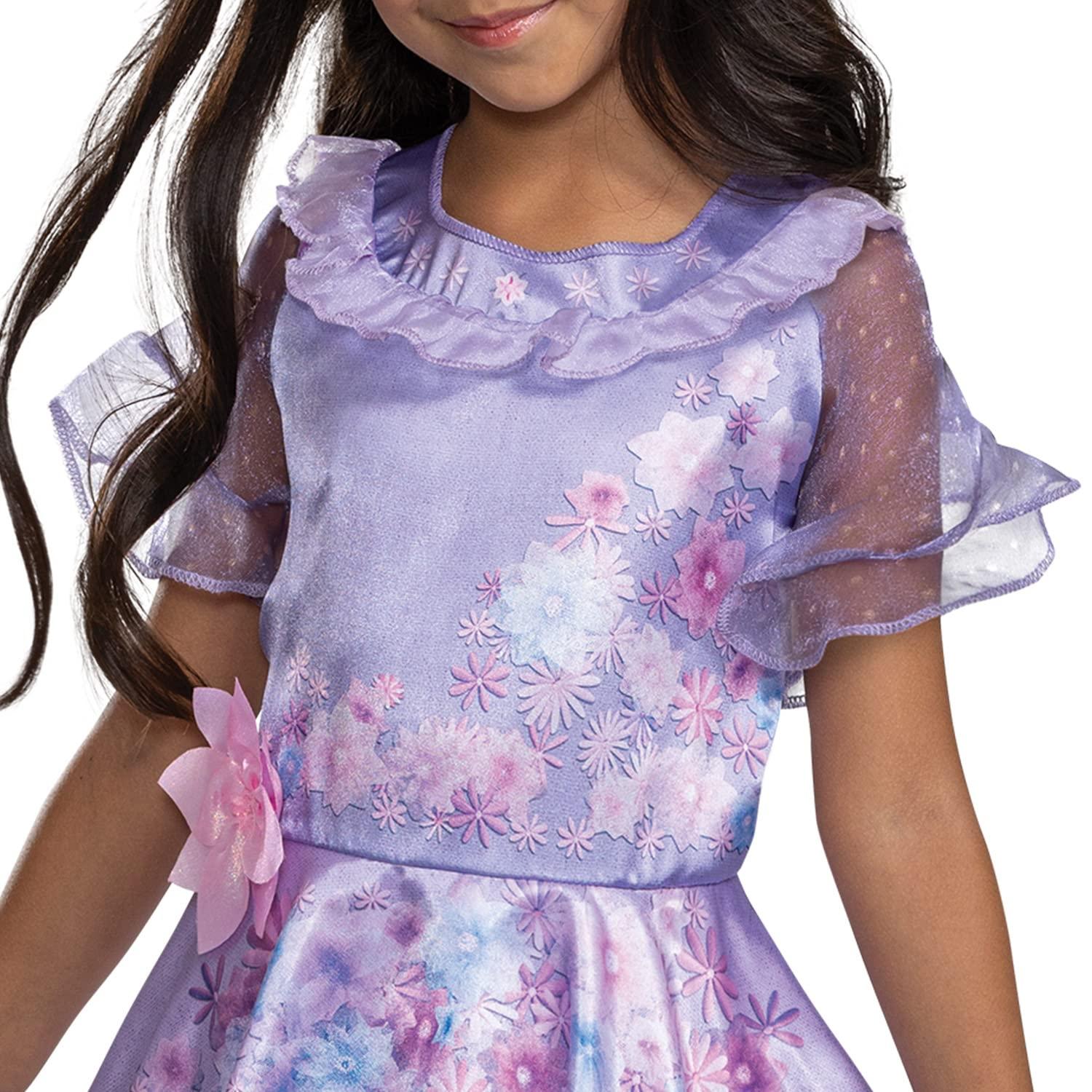 Disguise Disguise Isabella Encanto Costume, Official Disney Isabella Encanto Halloween Costume Dress for Girls, Kids Size (4-6x), Isabela