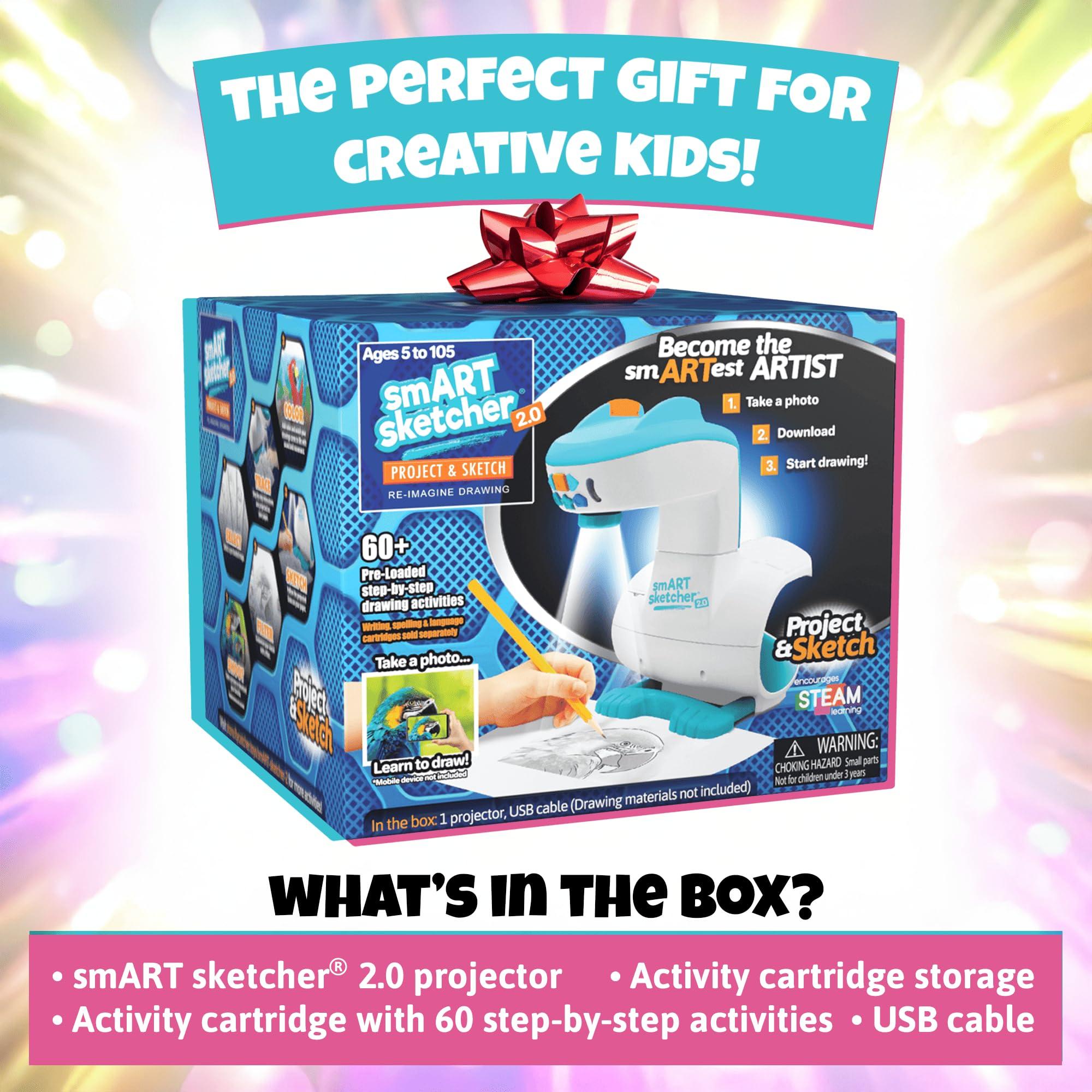 Flycatcher Flycatcher Toys smART Sketcher 2.0, Drawing Projector for Kids, Art Projector for Tracing,Kids Toys,Birthday Gift for Age 5+,Art Supplies for Kids 5-8