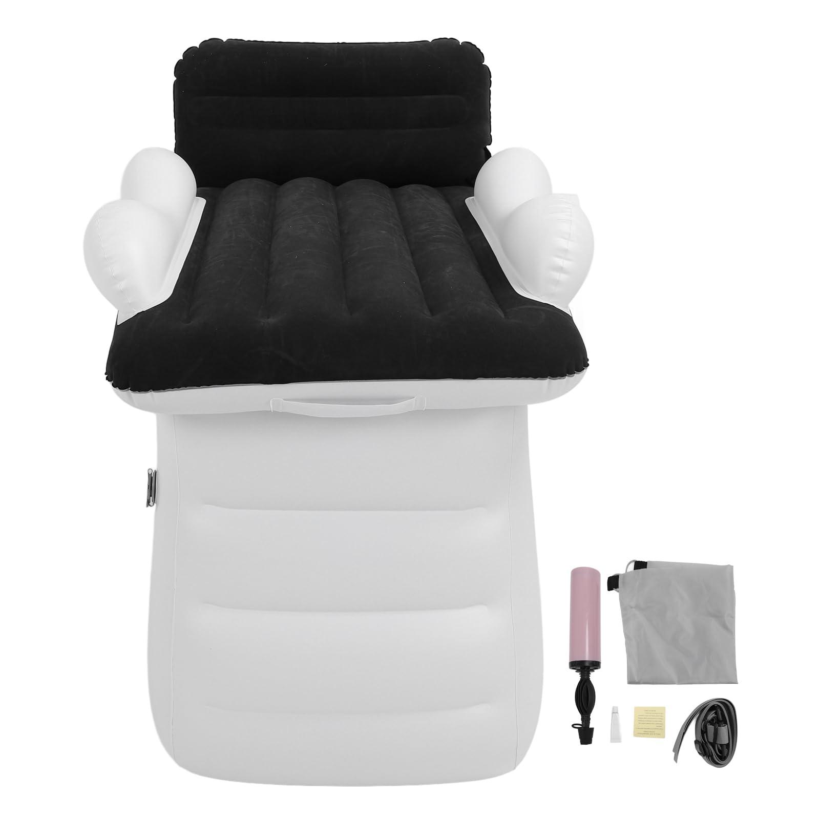 GOTOTOP Inflatable Toddler Travel Bed, Toddler Blow Up Mattress with Sides, with Safety Bumpers for Travel, Complete Kids Air Mattress Set with High Speed Pump and Carry Bag