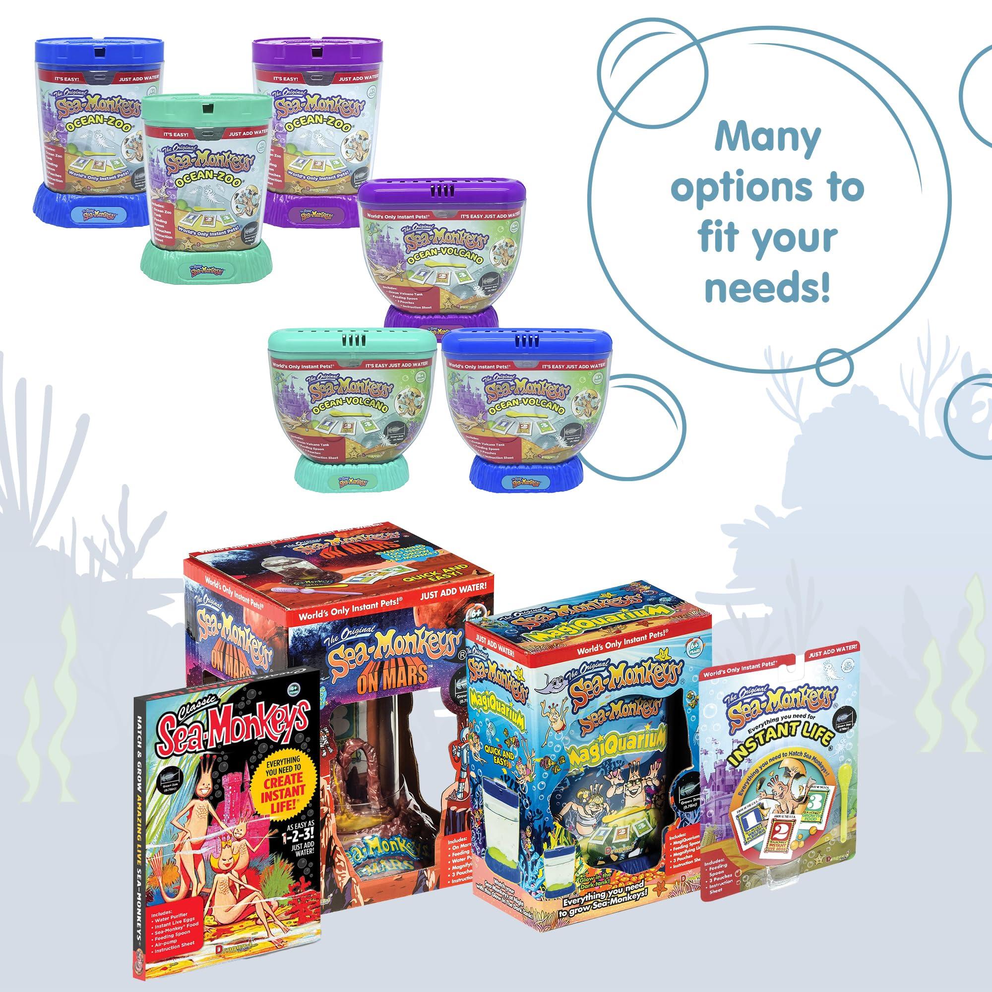 Sea Monkey's Sea-Monkeys On Mars - World\'s Only Instant Pets - Ages 6+ (Pack of 1)