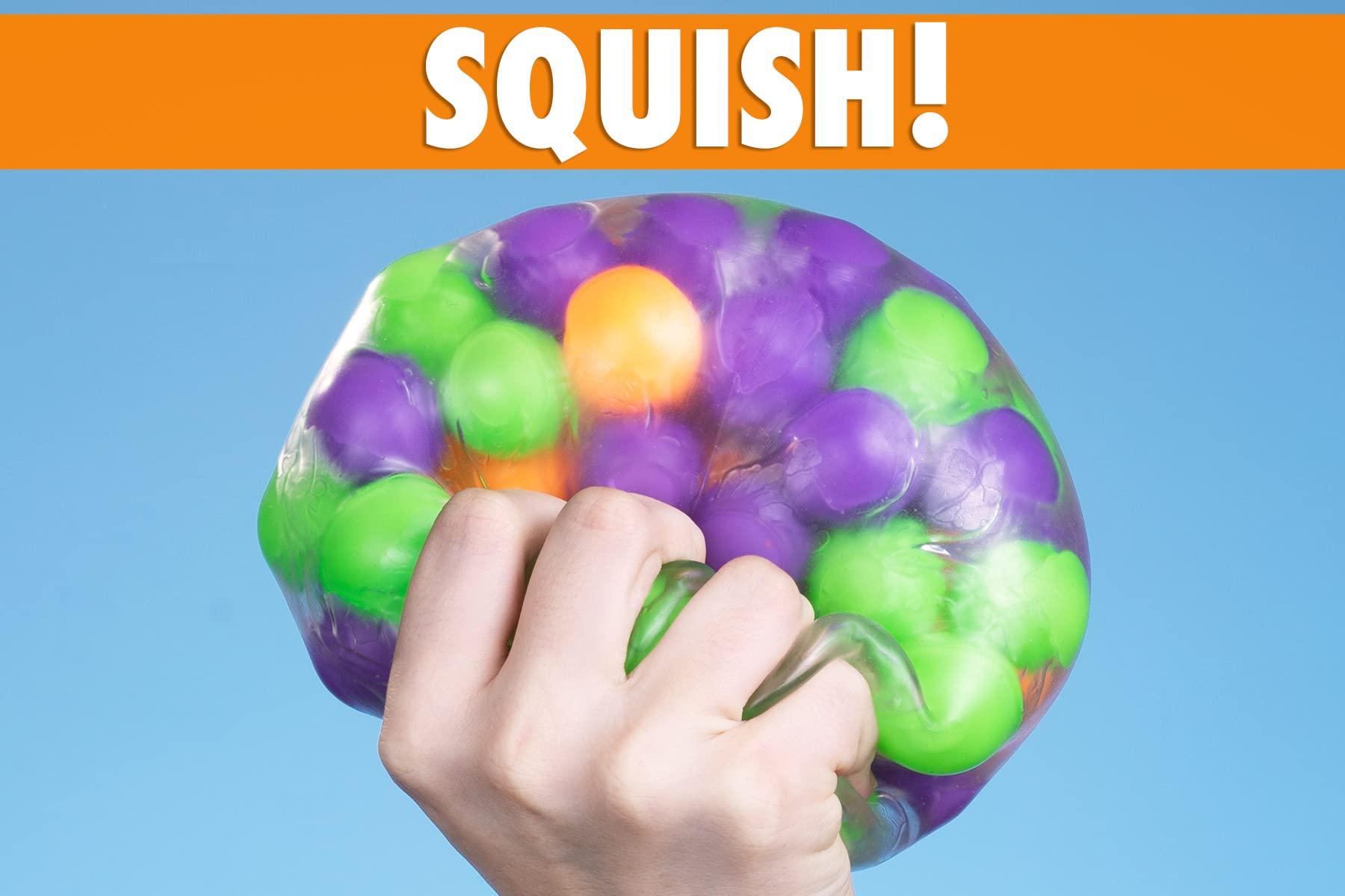 Play Visions Giant Molecule Stress Ball: Squish, Stretch, and Squeeze This Giant Orb Packed With Goo-Covered Spheres