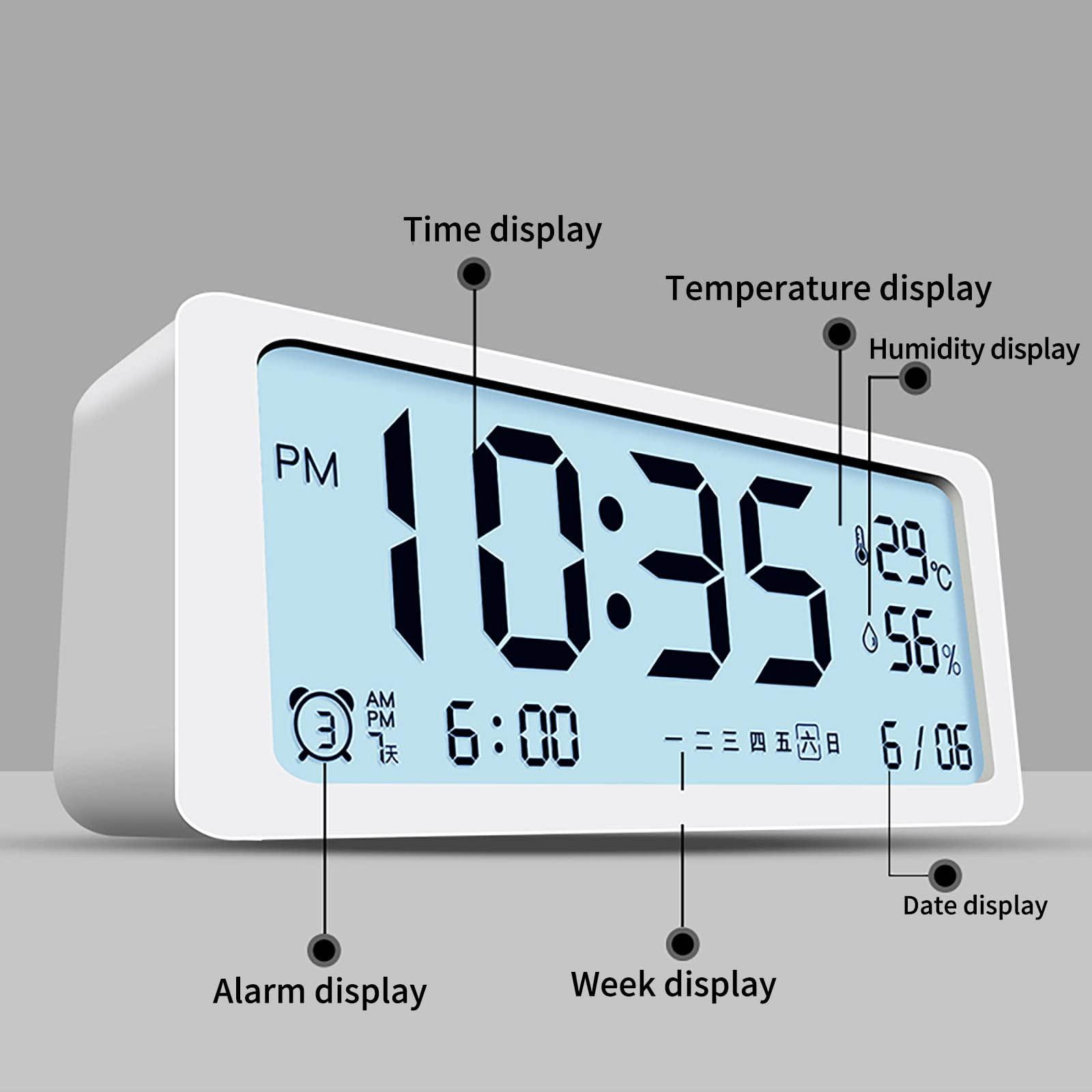 HOTIPS HOTIPS Sleep Training Clock for Toddlers, Multifunctional Children's Sleep Trainer, Kid's Bedroom Baby Toddler Alarm Clock (Pink)