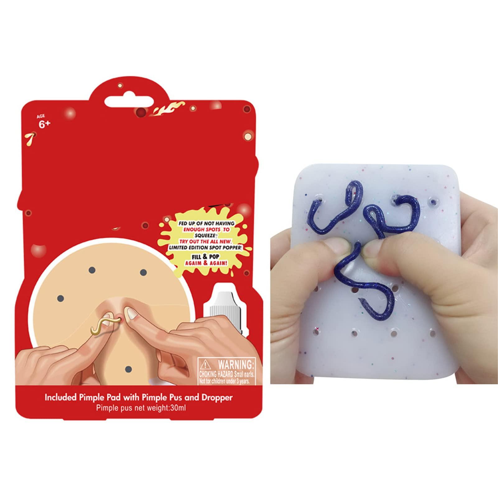 Airshi Pimple Popping Toy, Soft TPE Comfortable Touching Pimple Popping Fun Toy 16 Pimple for Daily Play