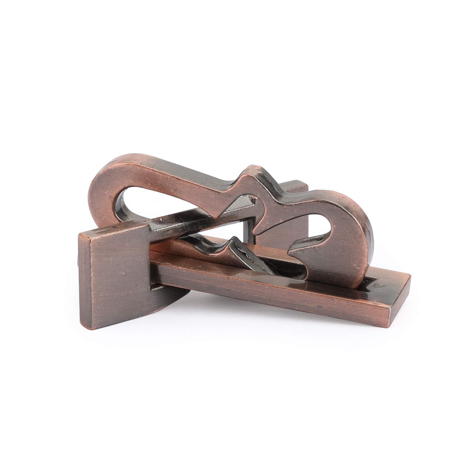 Artudatech Artudatech Kids IQ Test Toy Mind Game Brain Teaser Vintage Lock Puzzle Trick Plane Lock