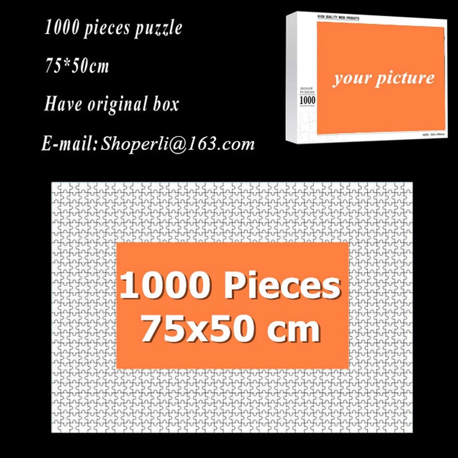 LCPKUTTR Design Personalized Puzzles,Custom Puzzle from Picture Create Your Own Puzzle from Photo - 500/1000 Pieces - DIY Custom Made Photo Puzzles Family Fun, & Stress Relief BD-10402 ( Size : 1000pcs )