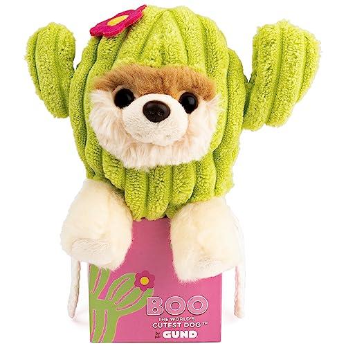 GUND GUND The World’s Cutest Dog Boo Itty Bitty Boo #62 Cactus Plush Stuffed Animal Dog, 5”