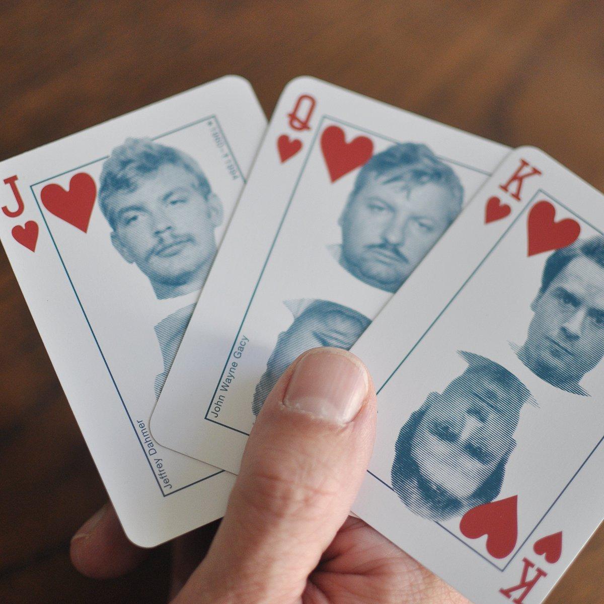 Kulturmeister Kulturmeister - Serial Killer Playing Cards - Poker Size Card Game, Psycho Killer Card Game, Professional Poker Playing Cards Set, Play Cards with Serial Killers Theme, Card Poker for Game Nights