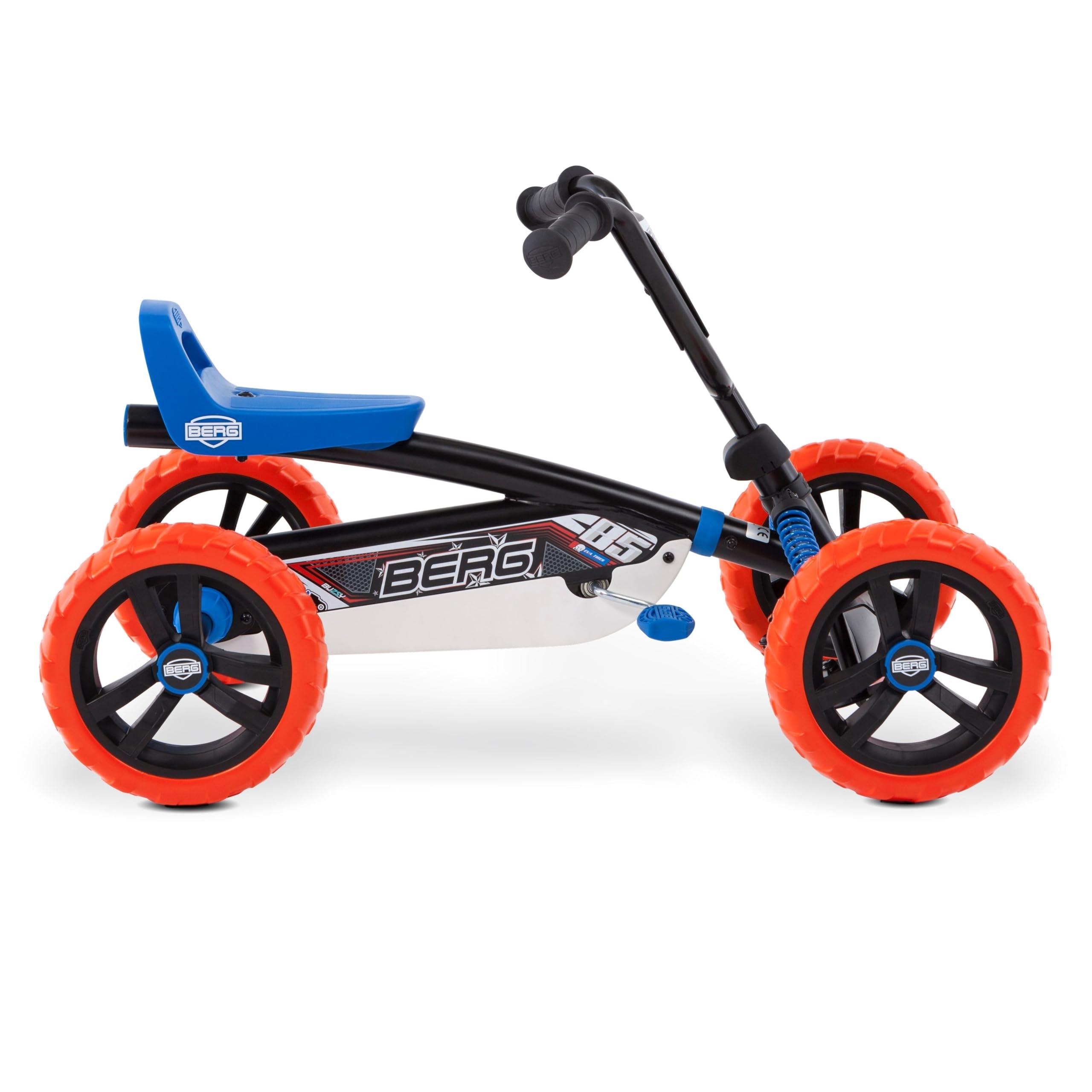 BERG BERG Pedal Kart Buzzy Nitro with Soundbox | Pedal Go Kart, Kids Ride On Toys | Pedal Cars for Kids 2-5 | Outdoor Toys Go Cart for Boys & Girls | Safe 4-Wheel Stability, EVA Tires