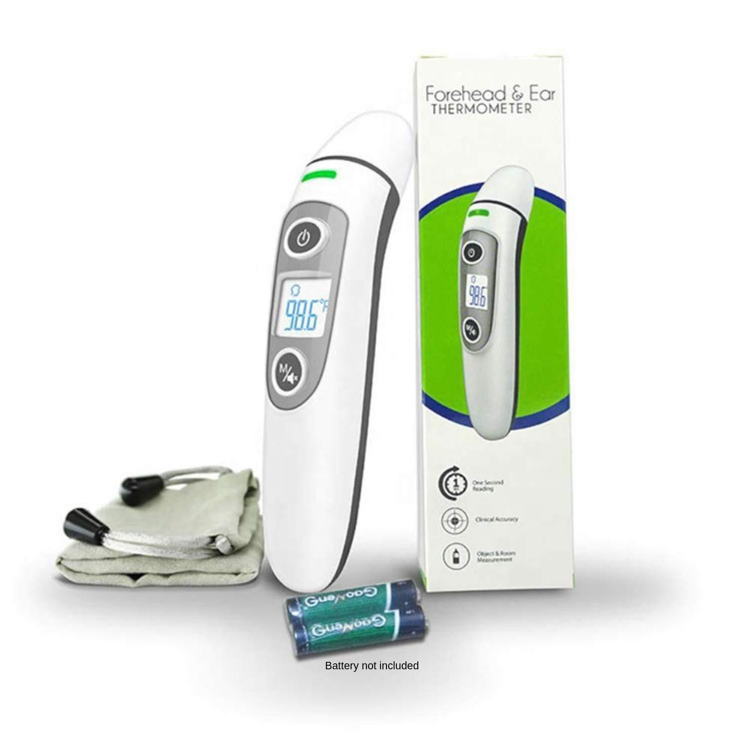 DLW Baby Thermometer for Fever Forehead and Ear Thermometer, Digital Infrared Temporal Thermometer for Fever, Instant Accurate Reading for Baby Kids and Adults