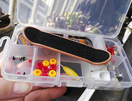 Yair Yangtze Yair Yangtze DIY Skateboard Playset Finger Board Sets with Nuts Trucks Tool Kit Packaged in Box for Kids C