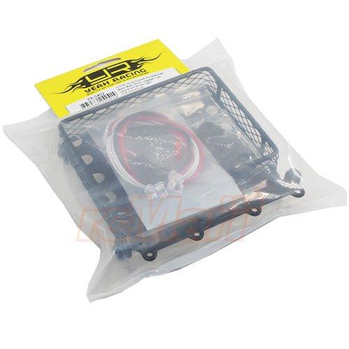 Yeah Racing Yeah Racing 1/10 RC Rock Crawler Accessories Metal Mesh Wire Luggage Tray Type B w/ 4 White Light 11cm X 10cm X 3.5cm #YA-0402