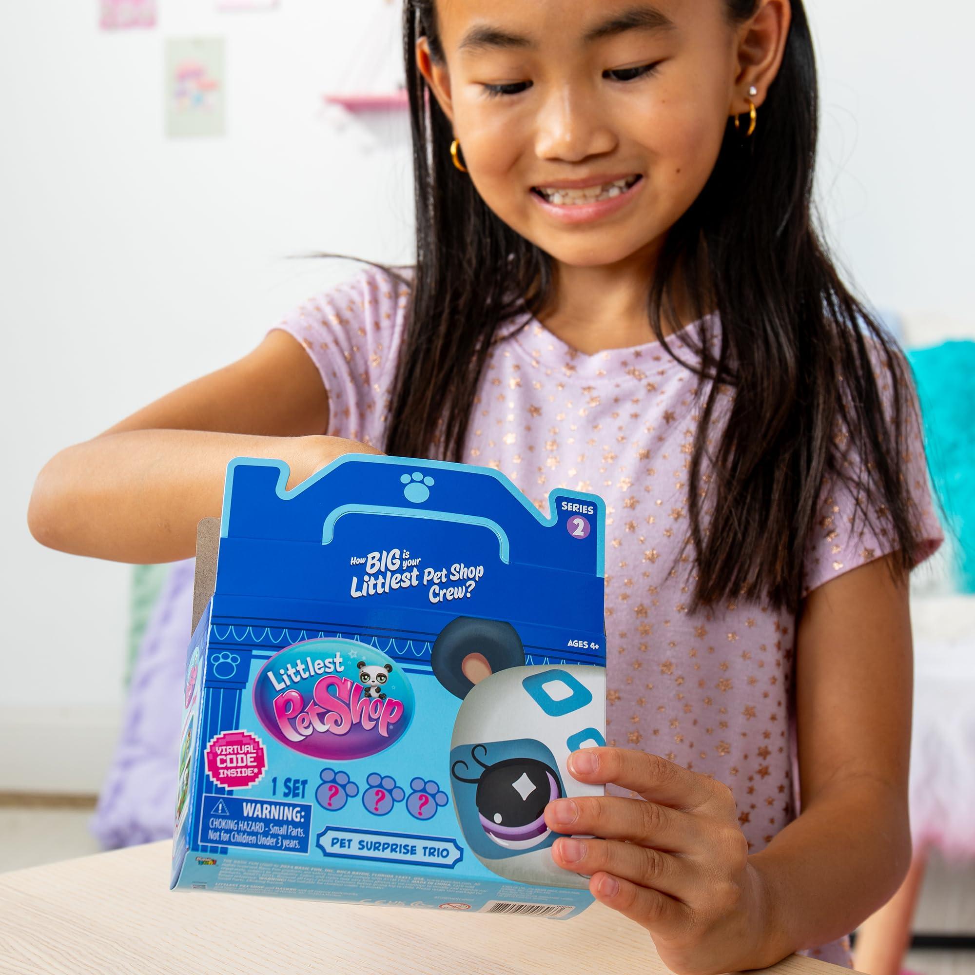 Littlest Pet Shop Littlest Pet Shop - Pet Surprise Three Pack - Series 2 - LPS Gen 7, Authentic Mystery Figures, Surprise Collectible Kidult Toy, Girls, Boys, Kids, Tweens Ages 4+