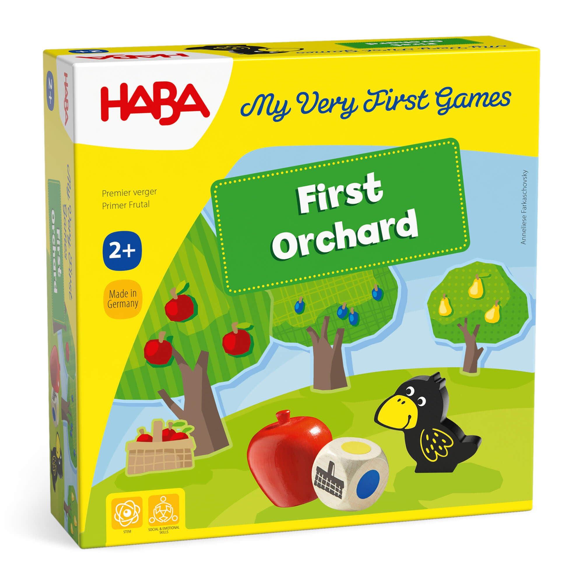 HABA HABA My Very First Games - First Orchard Toddler Game - My First Orchard Game, Cooperative Toddler Board Games for 2 Year Olds - Made in Germany