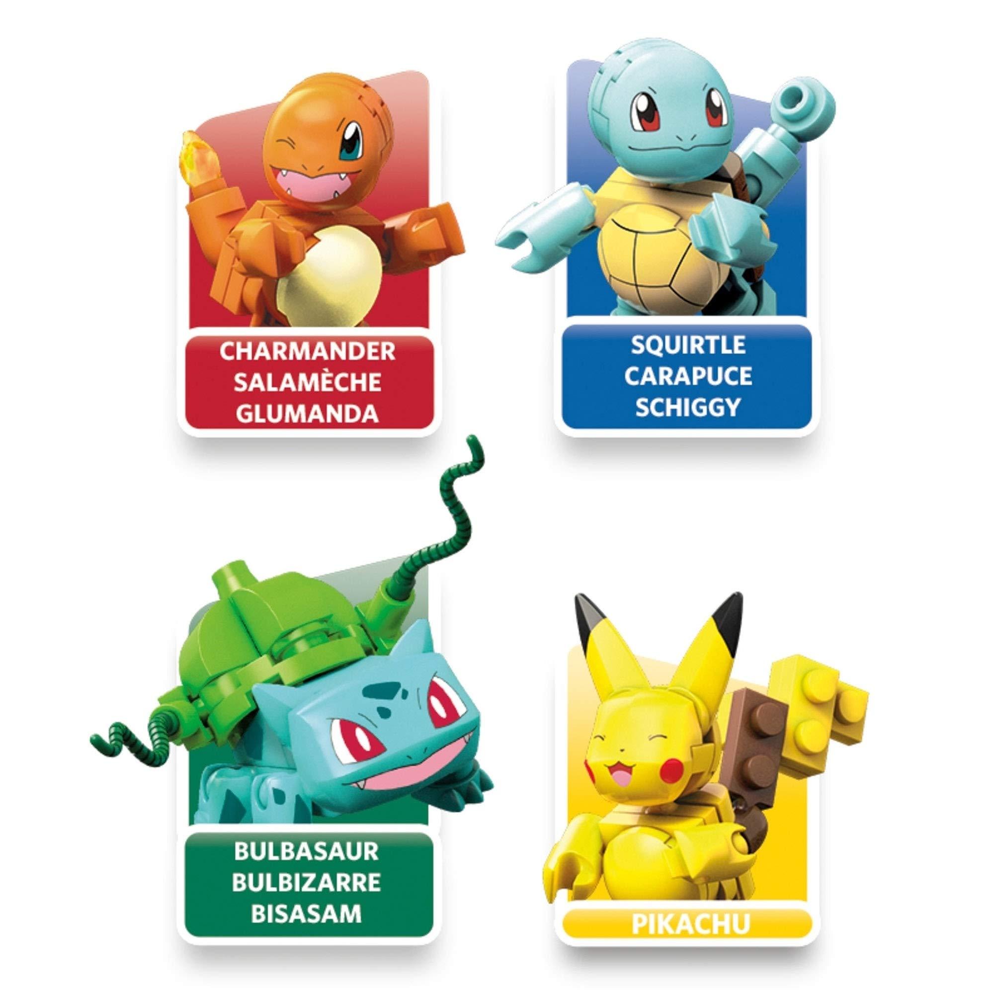 Mega Construx Mega Construx Pokemon Poké Ball and Figures Kanto Friends Building Brick Set 90 Pieces for Children 6 Years Old GCN21 [Amazon Exclusive]