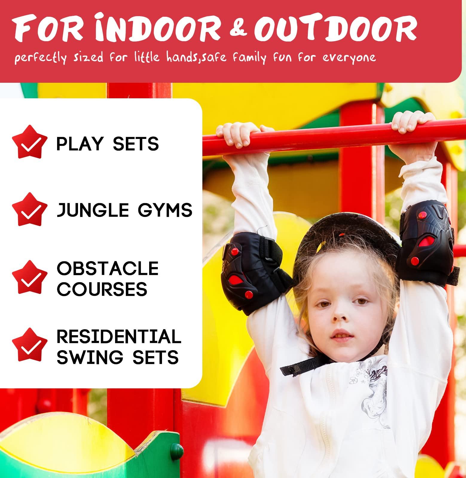 TAYUQEE TAYUQEE Steel Monkey Bars for Kids - 18 Inches Heavy Duty Metal Monkey Bars Ladder Rungs Kit, 8 PCS Playset Monkey Bar Rods with Mounting Plates for Indoor Outdoor Backyard Playground, Hold 250 Lbs