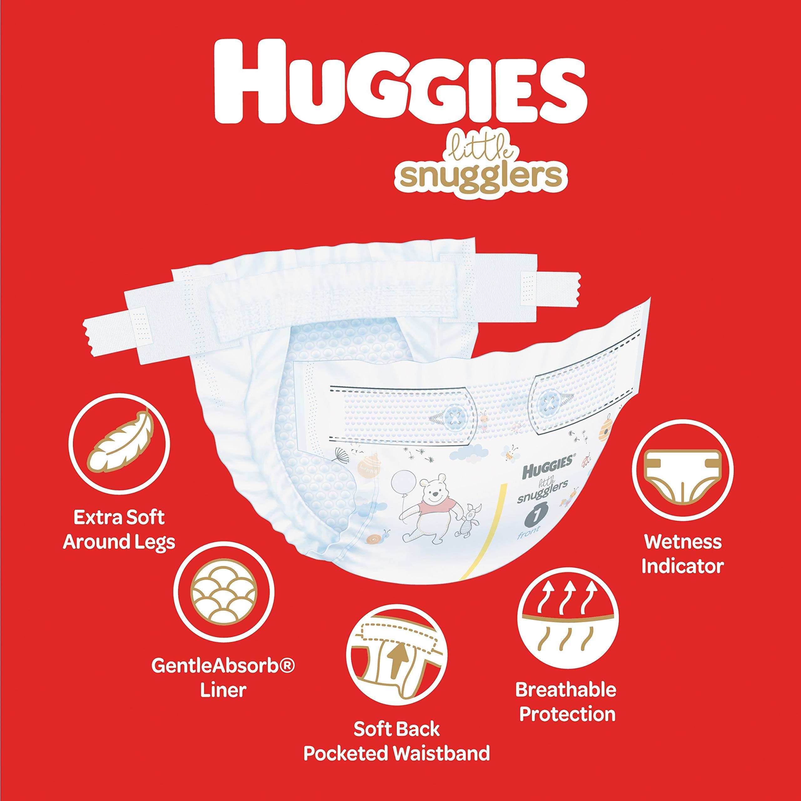 HUGGIES Huggies Little Snugglers Baby Diapers, Size Newborn, 72 Ct