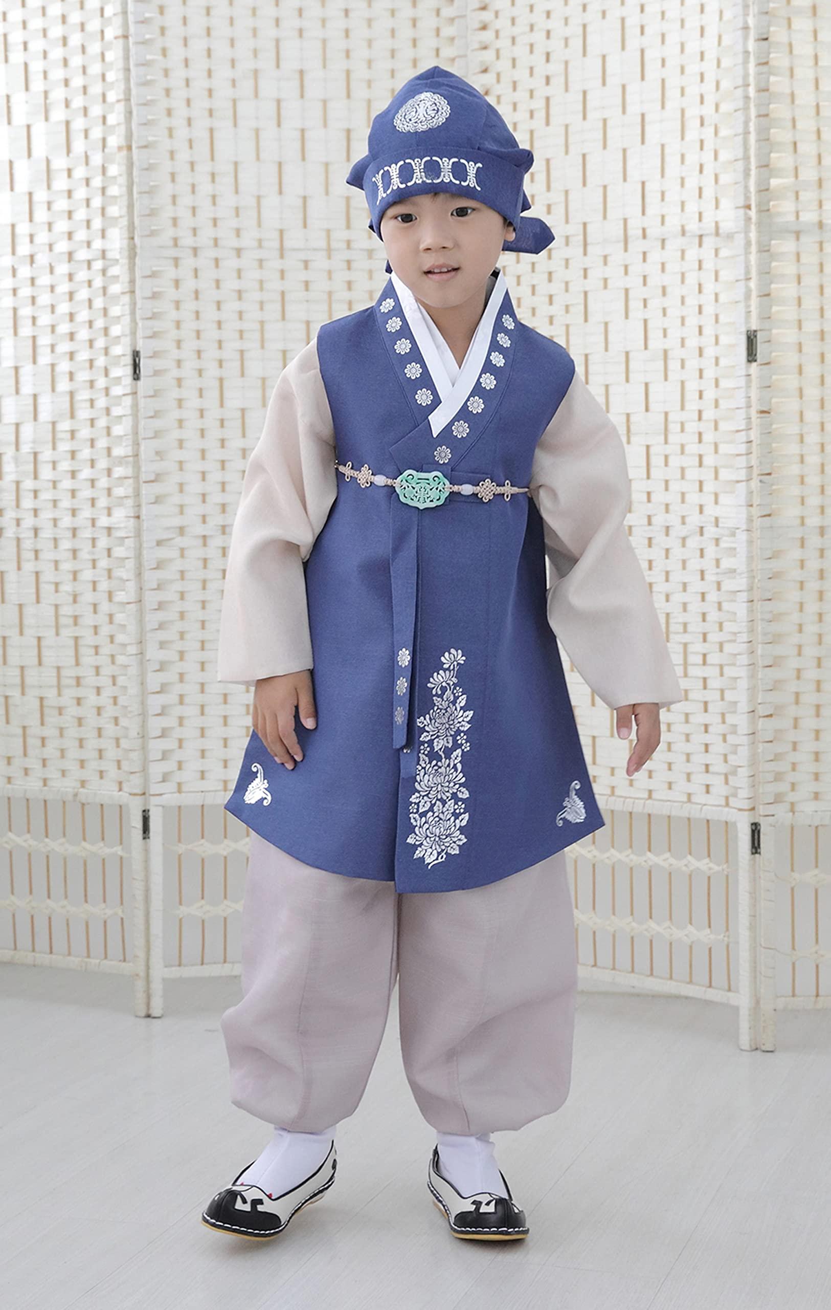 Boy's Hanbok for First Birthday Dohl Celebration And Korean Traditional Holiday | For 0-11 Years Old store (HRB0004)