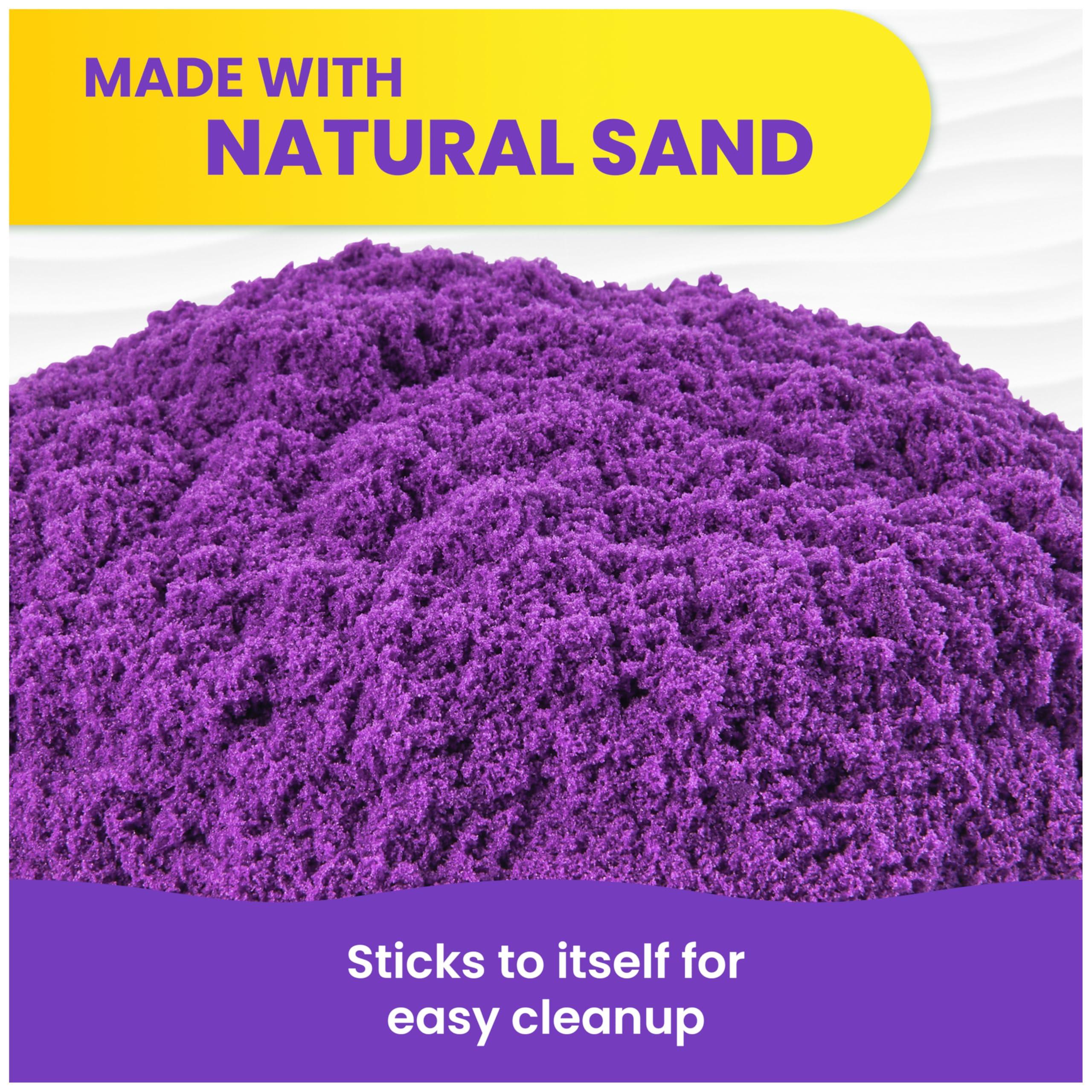 Kinetic Sand Kinetic Sand, 2.5lbs Purple Play Sand, Moldable Sensory Toys for Kids, Resealable Bag, for Ages 3 and up
