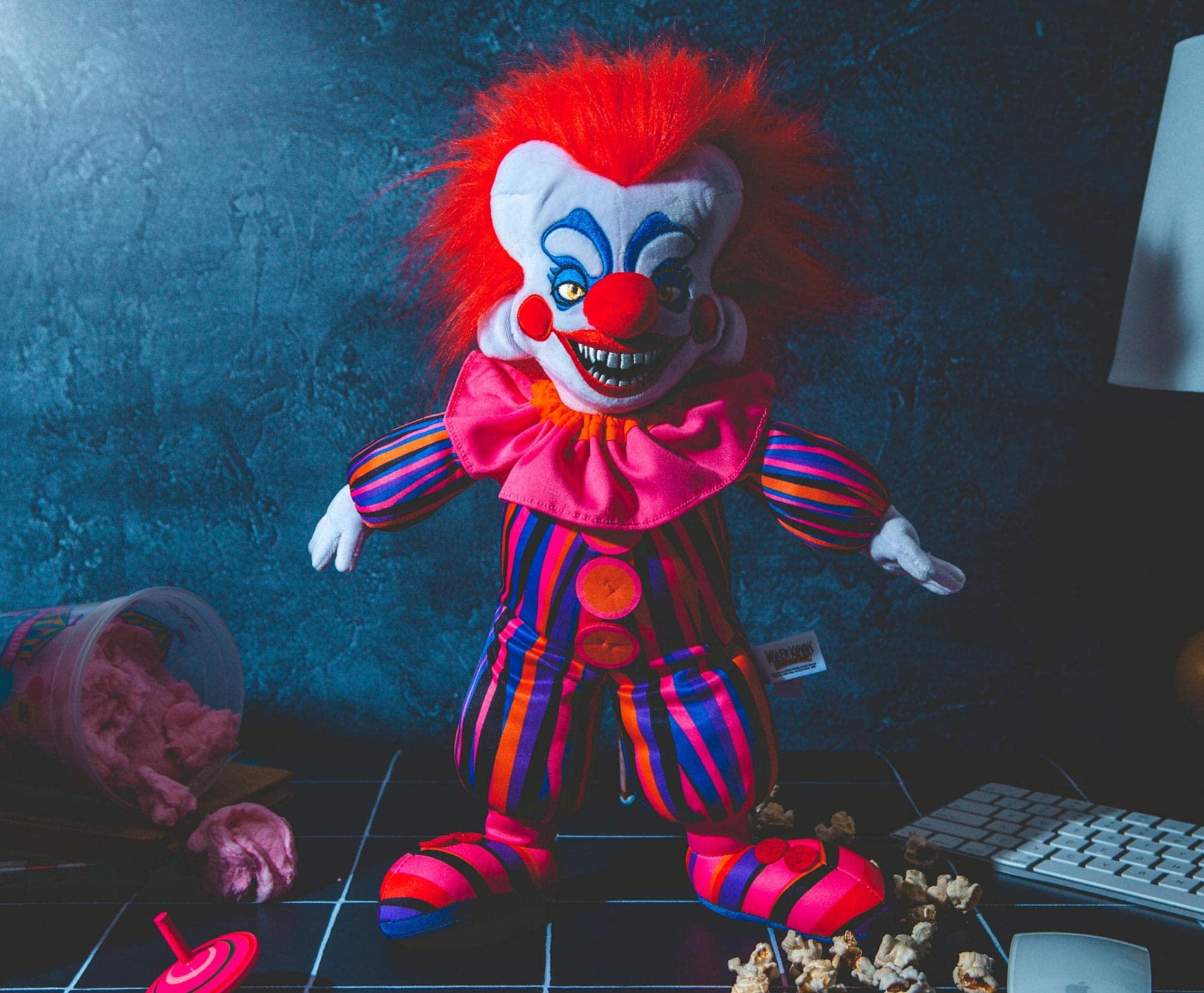 Toynk Killer Klowns from Outer Space Rudy 14-Inch Collector Plush Toy, Large Soft Stuffed Animal | 80s Horror Movie Collectibles