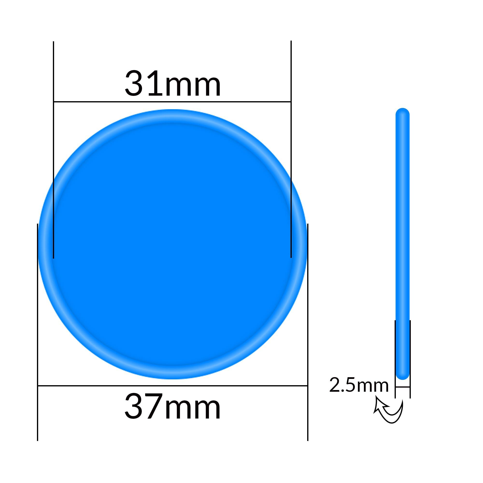 ULEJU ZC ULEJU ZC 500 Pcs Custom Plastic Chips Personalized Logo and Text Put Image or Design on a chip,15 Colors (Yellow)